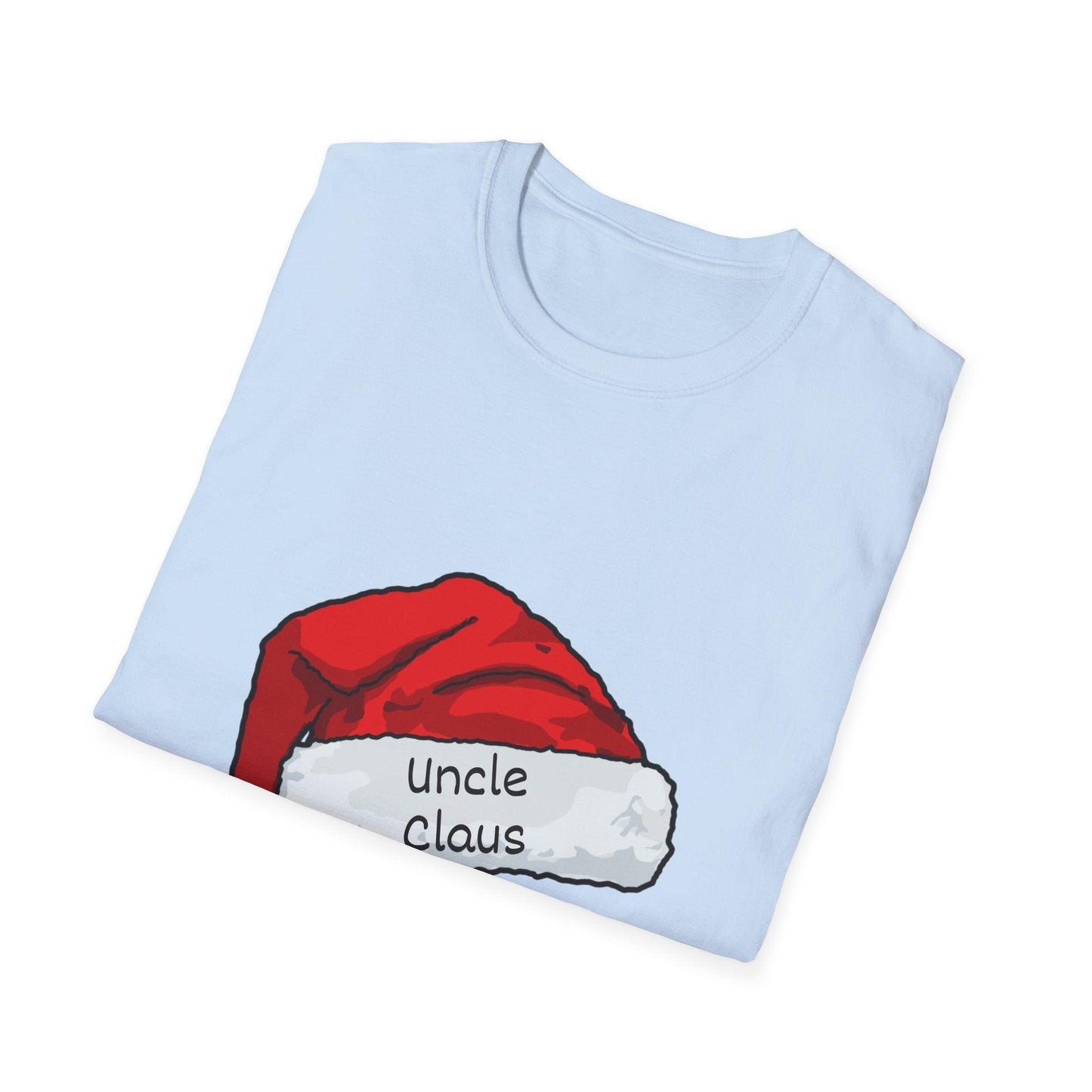 Uncle Claus: The Coolest Santa in Town 🎅- Mens Softstyle T-shirt - Whippie's
