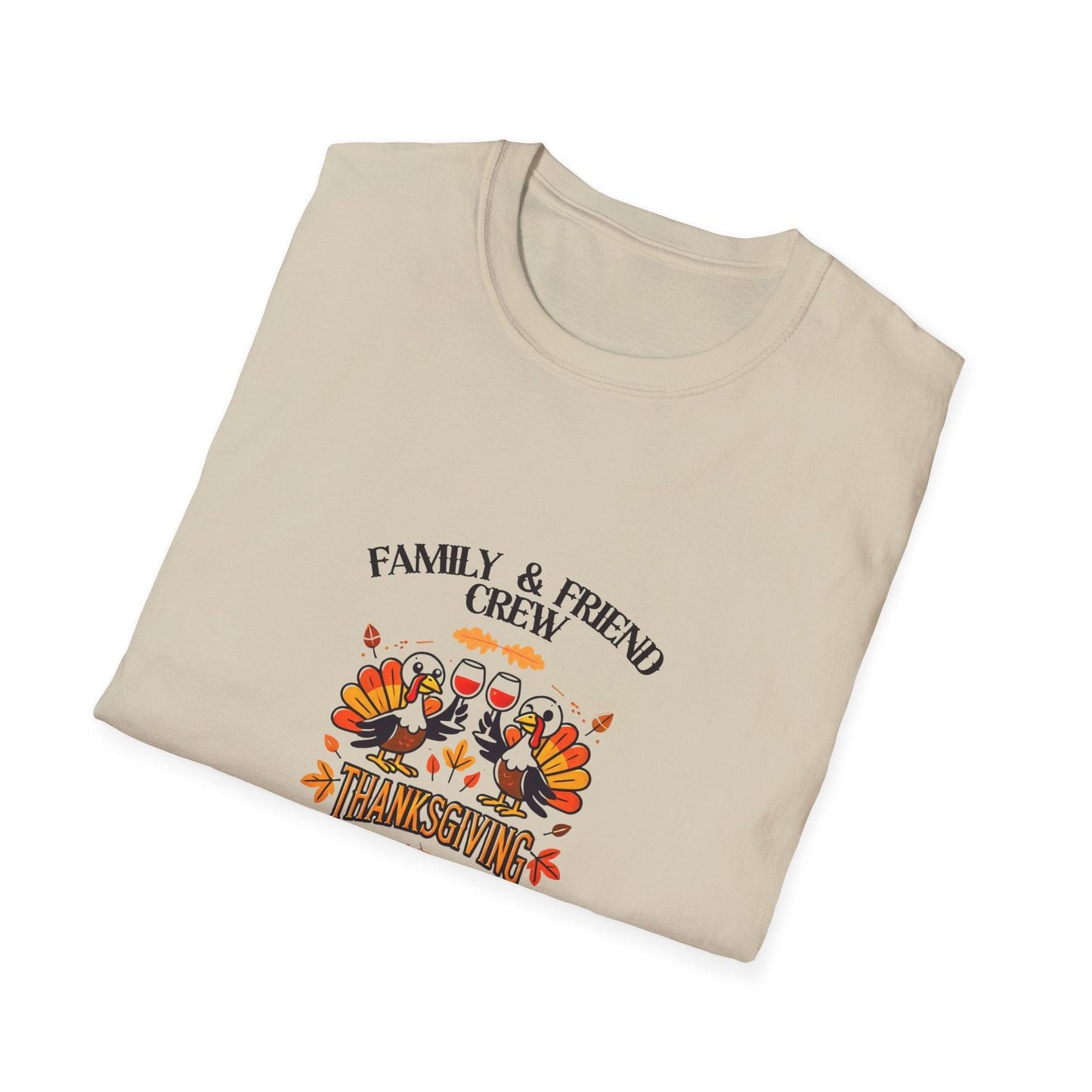 Thanksgiving Family & Friends Crew - Cheers to the Crew! 🦃🥂🍁 Unisex T-Shirt - Whippie's