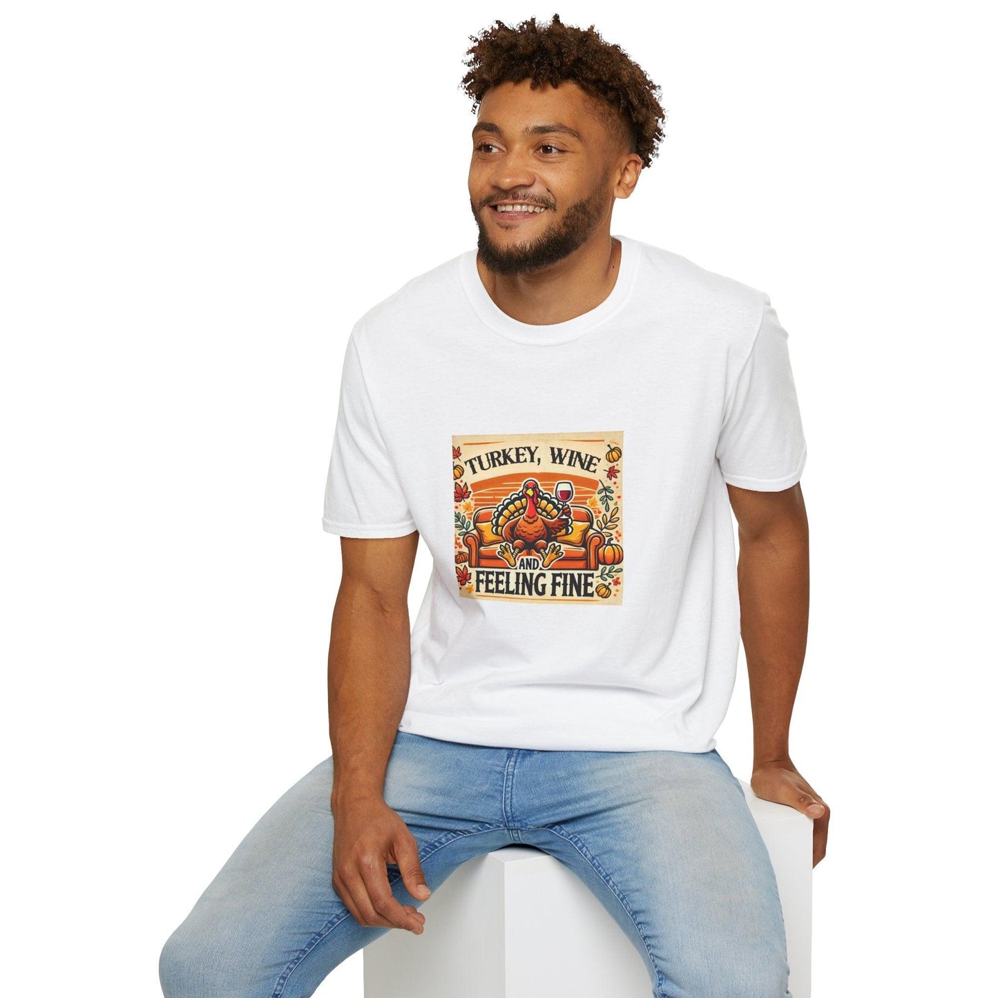 Turkey, Wine, Feeling Fine - Unisex T-Shirt - Whippie's