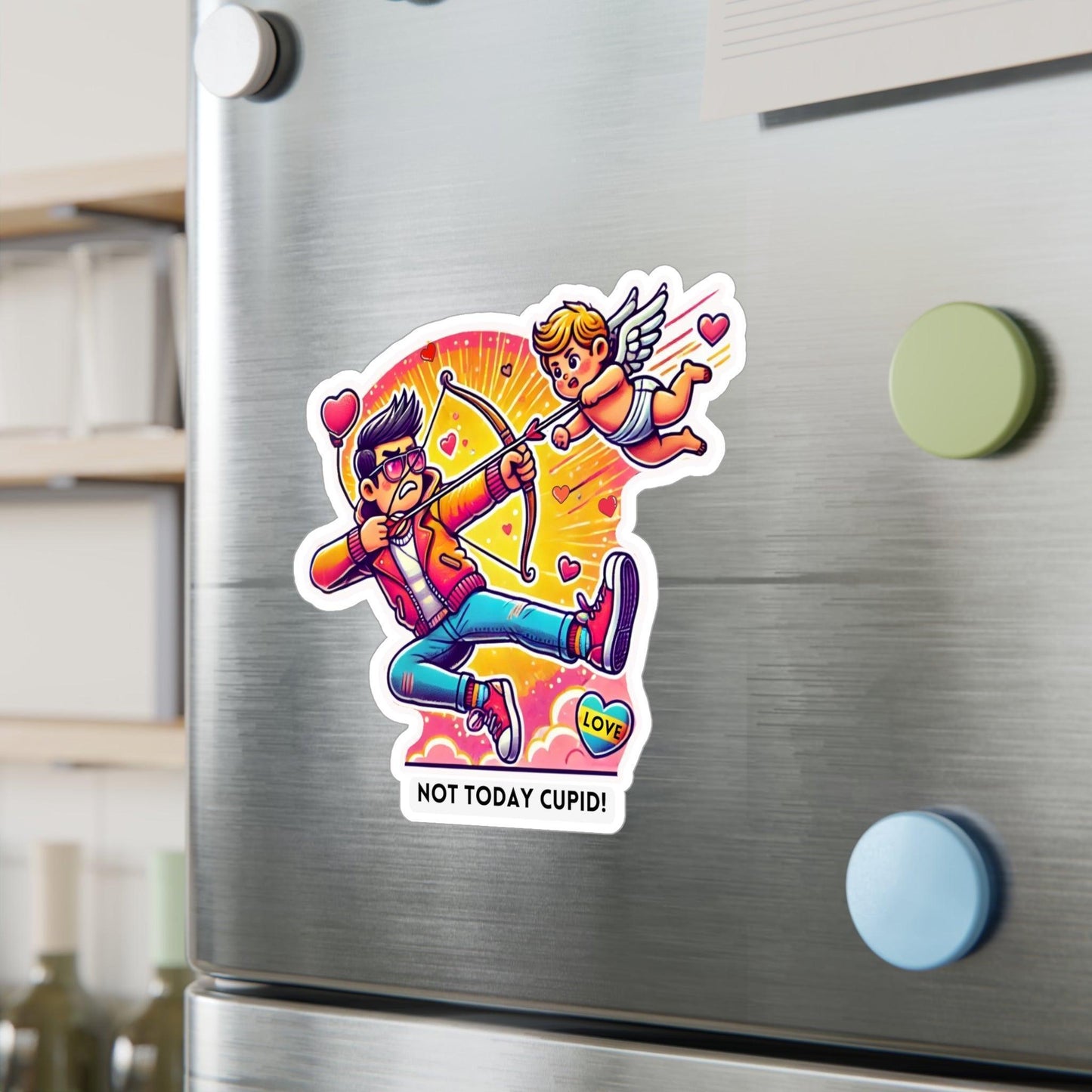๐น Cupid Begone! ๐น Kiss-Cut Vinyl Decal โจ Love on your own terms! - Whippie's