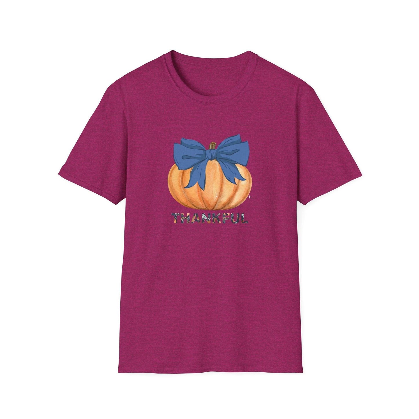Thankful Pumpkin Tee - A Heart Full of Gratitude! 🧡💙 Unisex Tee - Whippie's