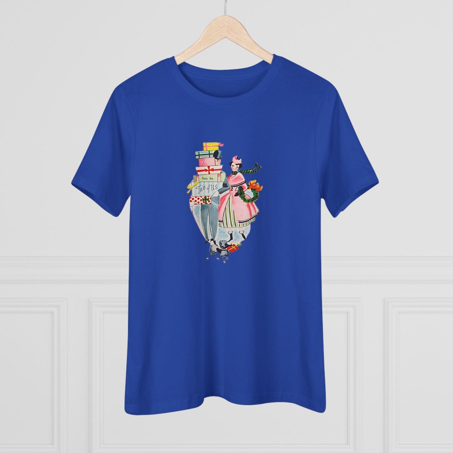 🎁 From the Two of Us! 🎄 Women's Tee ✨ Spread vintage holiday cheer! - Whippie's