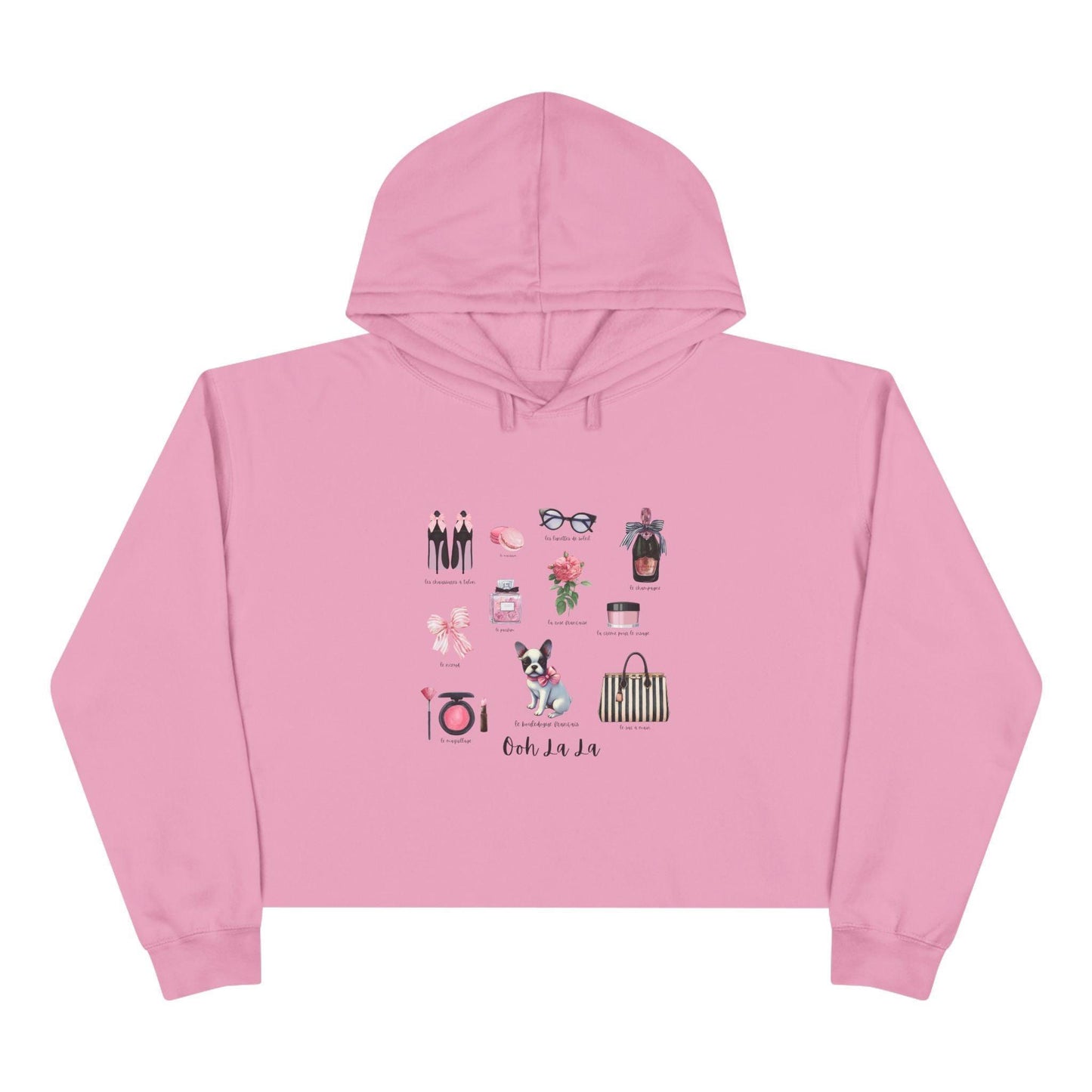 Ooh La La! French Chic Crop Hoodie - Whippie's