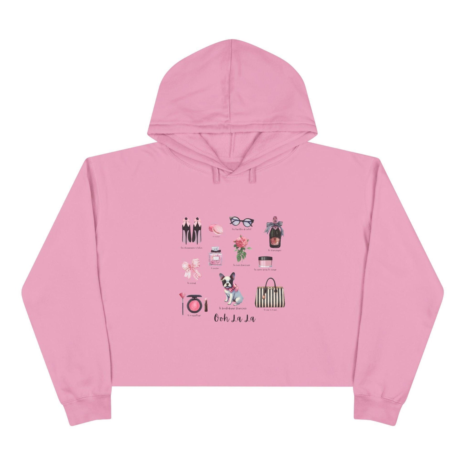 Ooh La La! French Chic Crop Hoodie - Whippie's