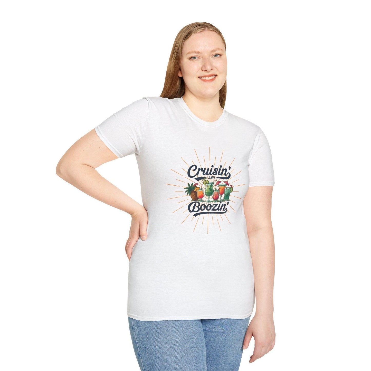 Cruisin' and Boozin Unisex Tee ๐ณ๏ธ๐น - Whippie's