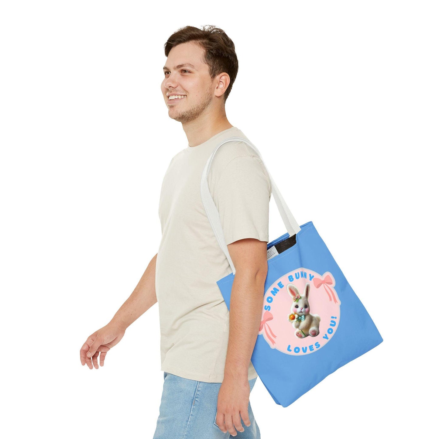 Some Bunny Loves You Easter Tote Bag - Hop into Easter with Adorable Style! 🐰💖 - Whippie's