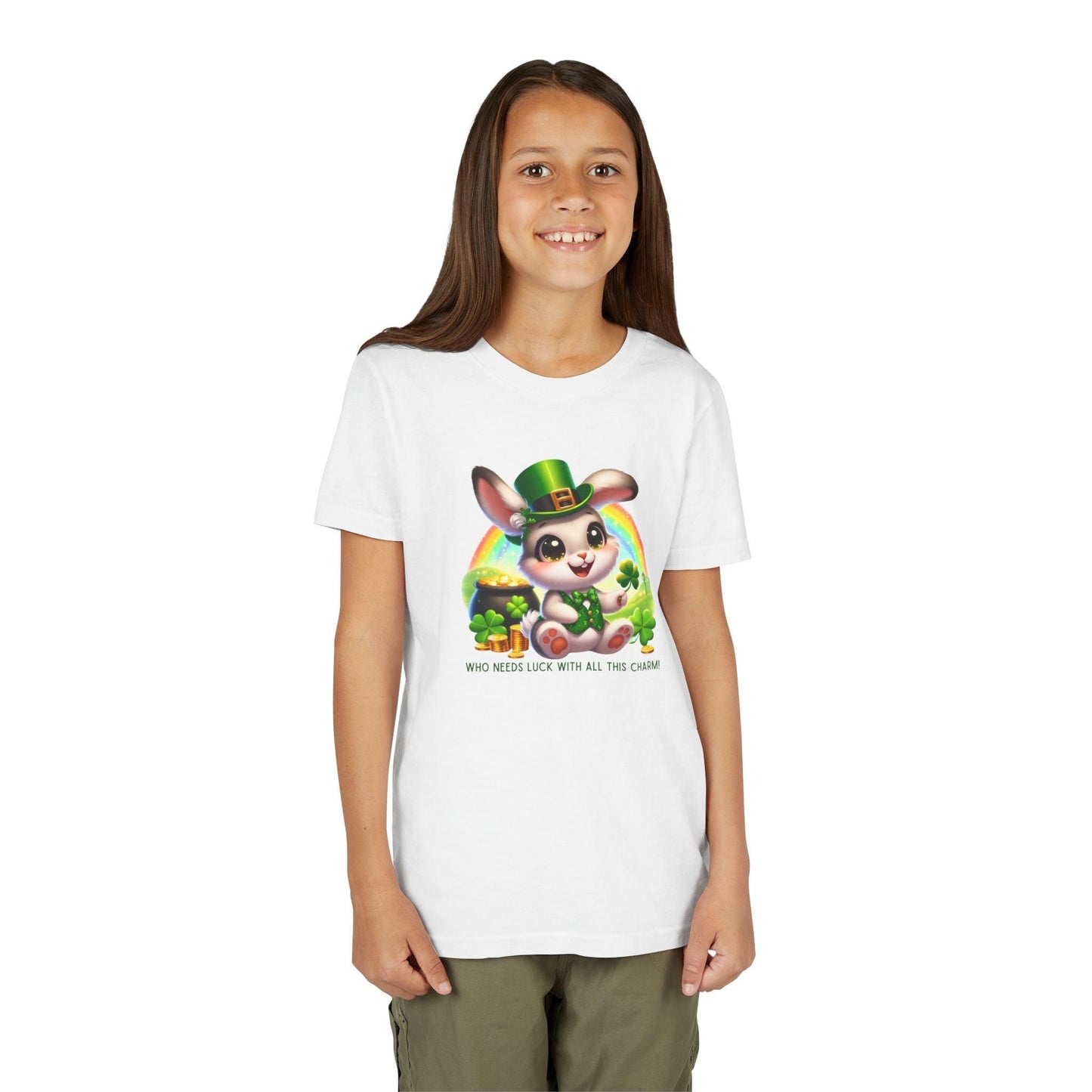 Who Needs Luck with All This Charm? Youth Tee - Spread Luck and Laughter! ๐๐ - Whippie's