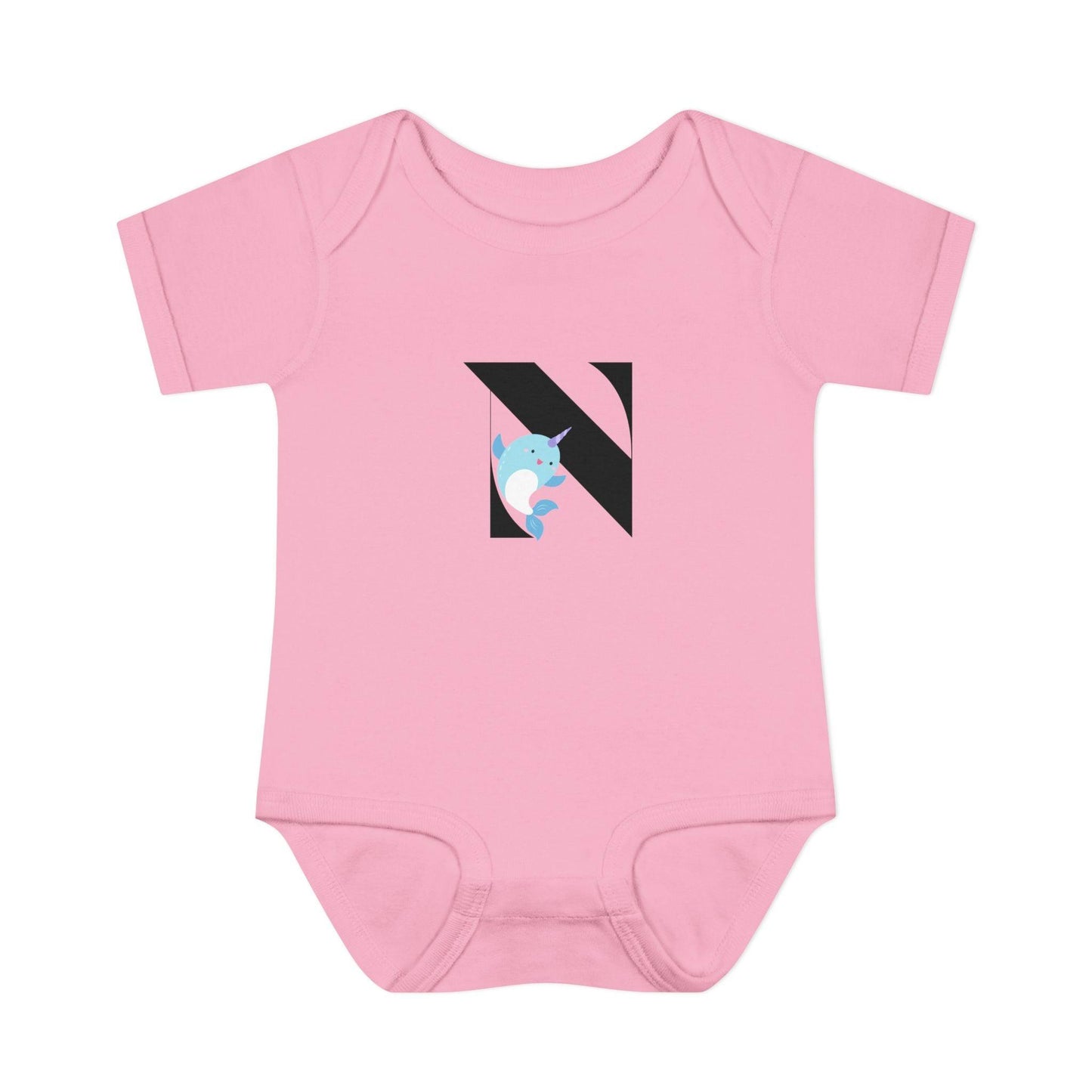 Alphabet Adventures: Letter N - Nice Narwhal Baby Onesie N is for Nice Narwhal! - Whippie's
