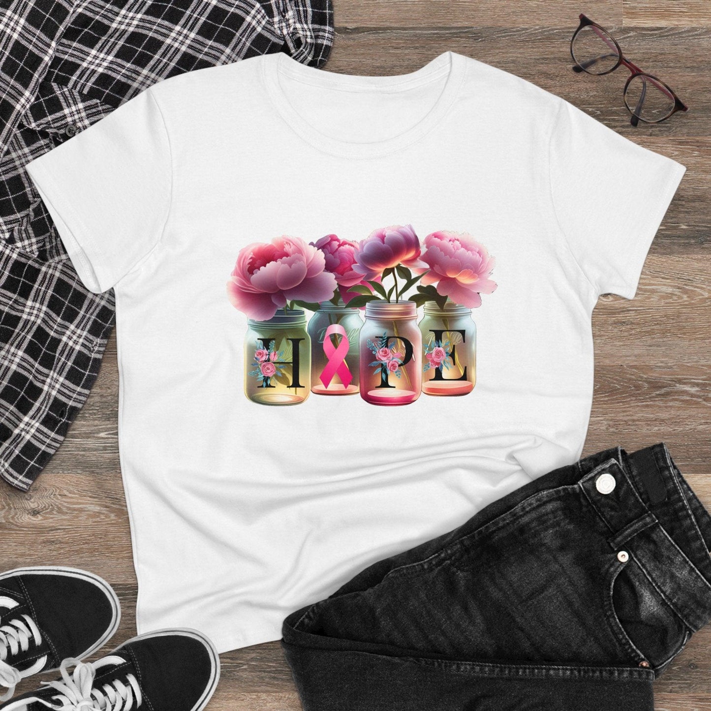 🌸 HOPE 🎀 Women's Tee 💖 A symbol of strength and resilience. - Whippie's