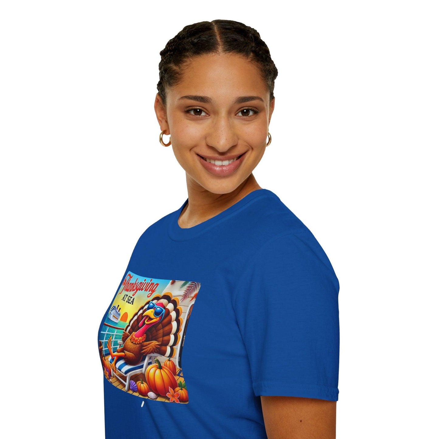 Turkey on Vacation - Gobble 'til You Wobble on the Open Seas! š¦š¢ Unisex T-Shirt š - Whippie's