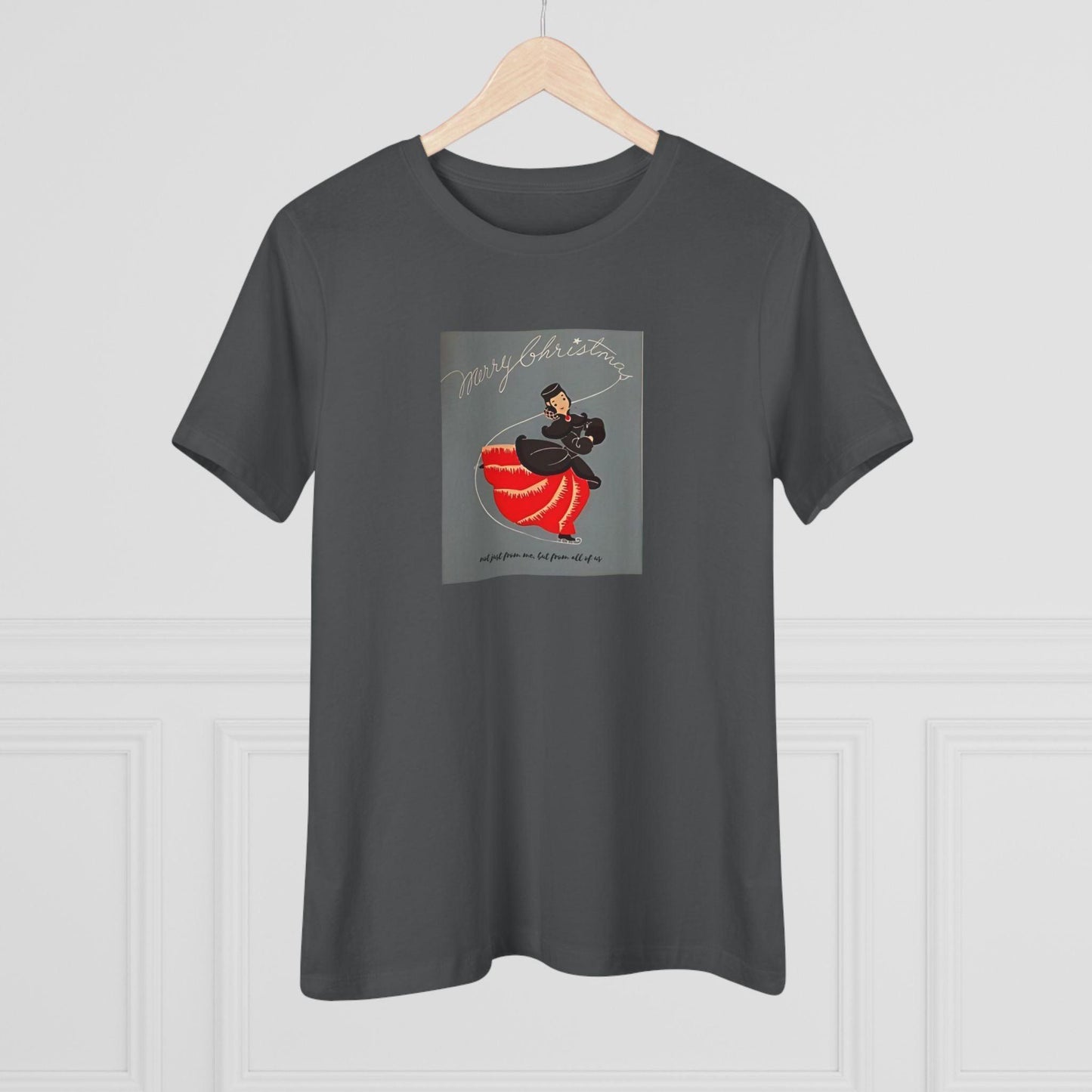 Ice Skating - Merry Christmas - Women's Softstyle Tee - Whippie's