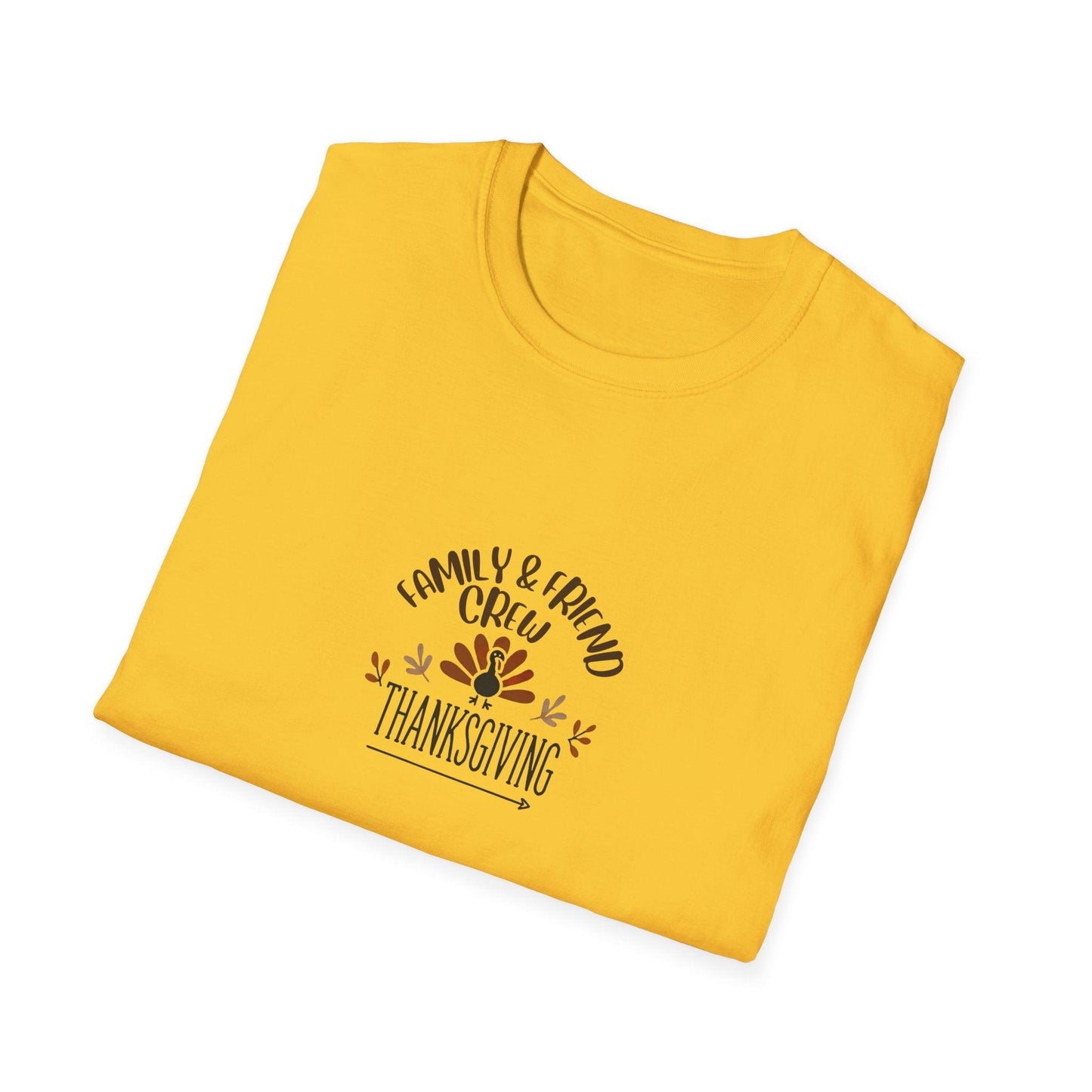 Thanksgiving Family & Friends Crew - Gobble 'Til You Wobble with Your Favorite Crew! 🦃🍁 Unisex T-Shirt - Whippie's