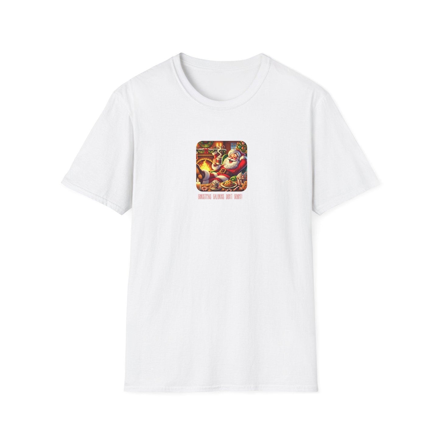 Santa: Christmas Calories Don't Count - Unisex Softstyle T-Shirt - Whippie's