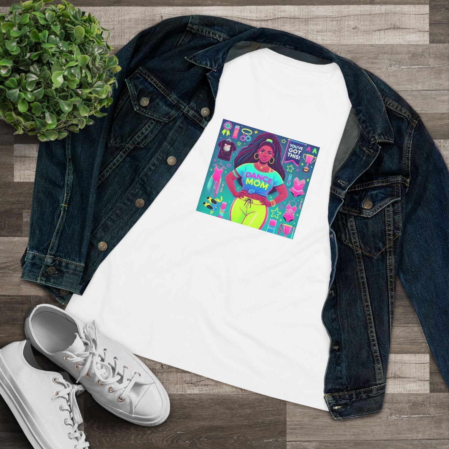 Dance Mom: You've Got This - Darker Skin Tone Mom - Curvy - Women's Softstyle Tee - Whippie's