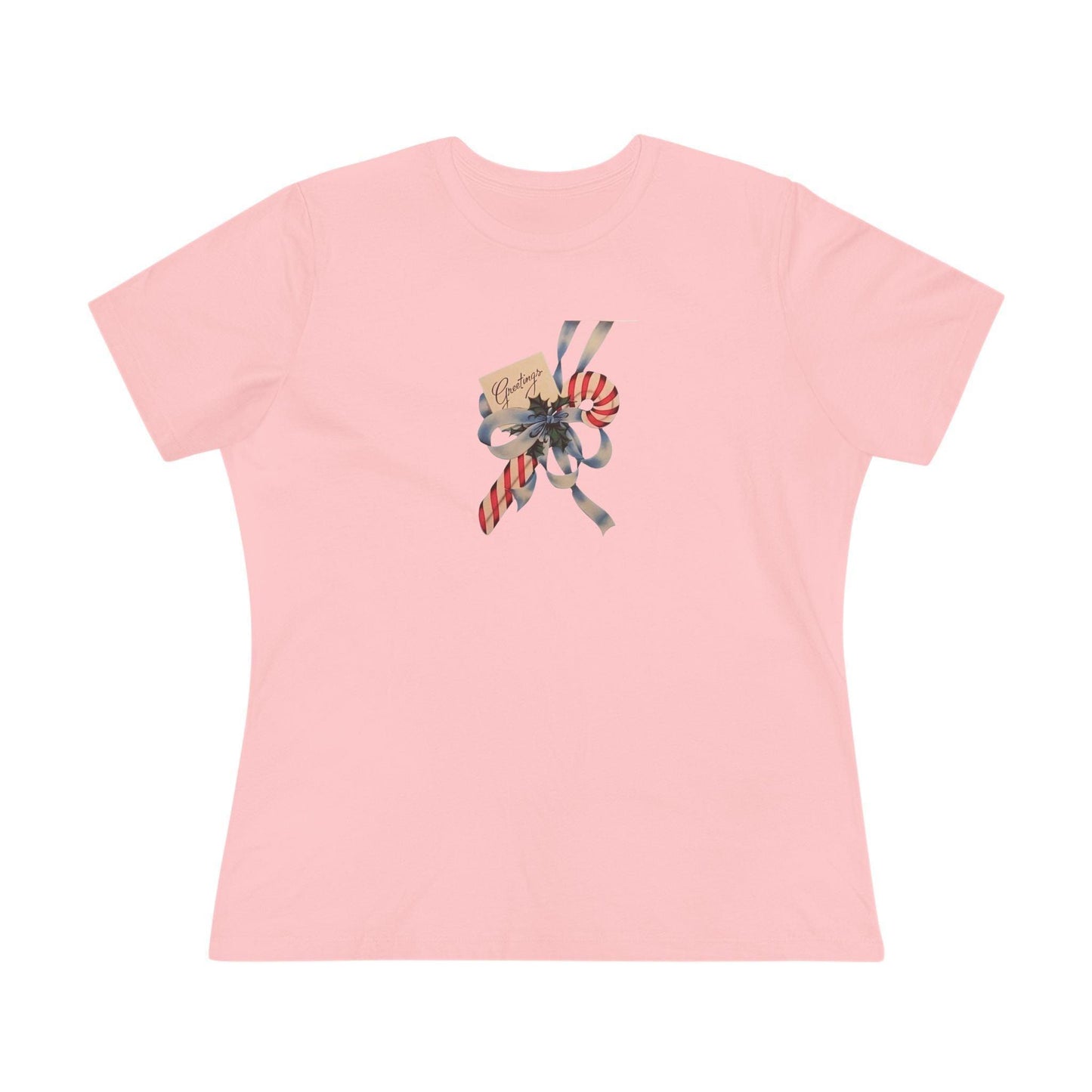 Candy Cane Greetings - Women's Softstyle Tee - Whippie's