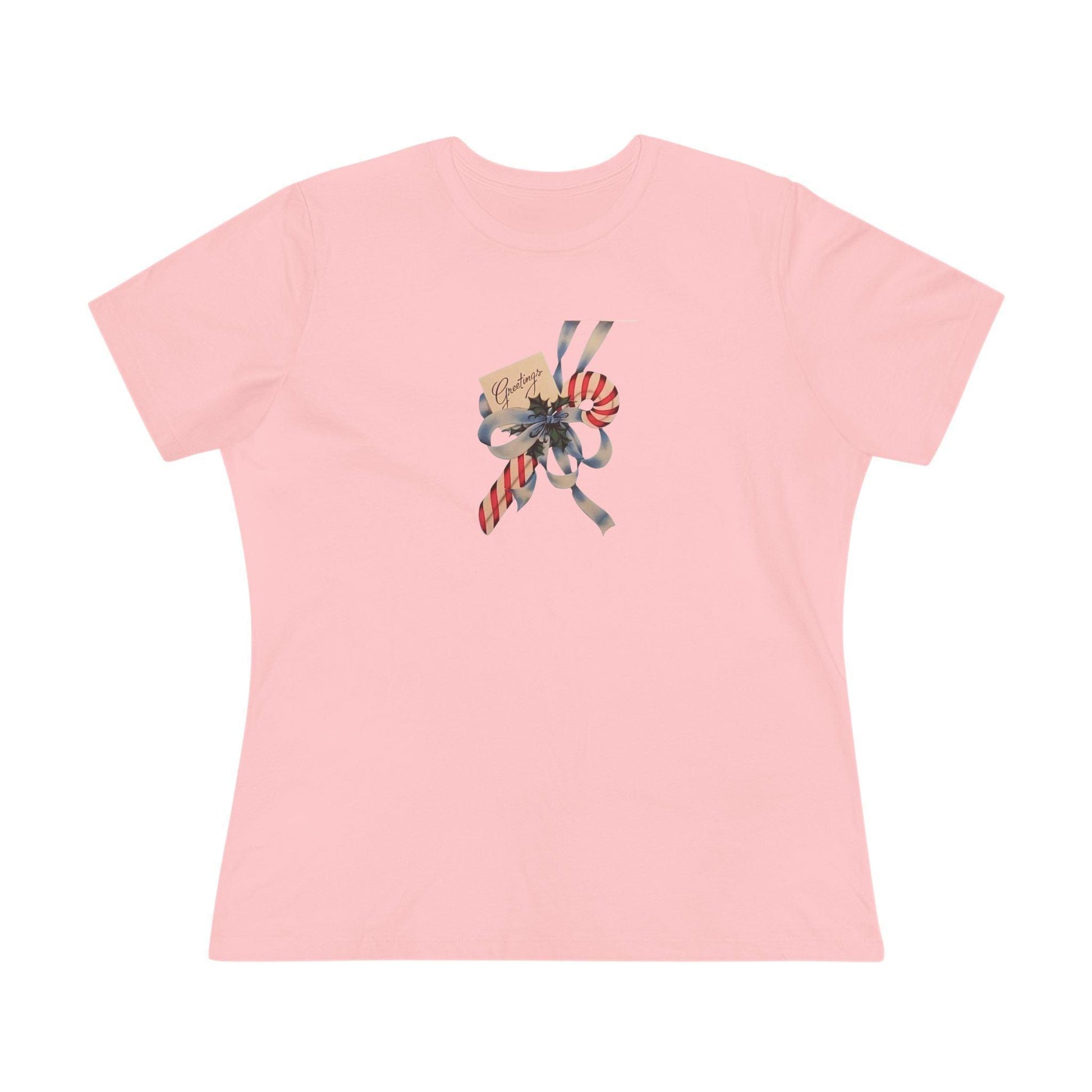 Candy Cane Greetings - Women's Softstyle Tee - Whippie's
