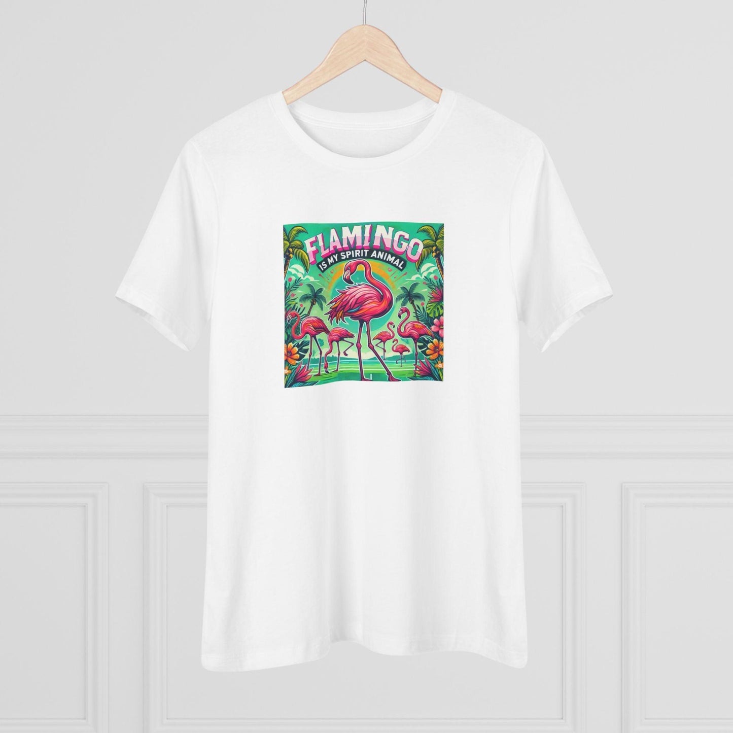Flamingo is My Spirit Animal - Women's Softstyle Tee - Whippie's