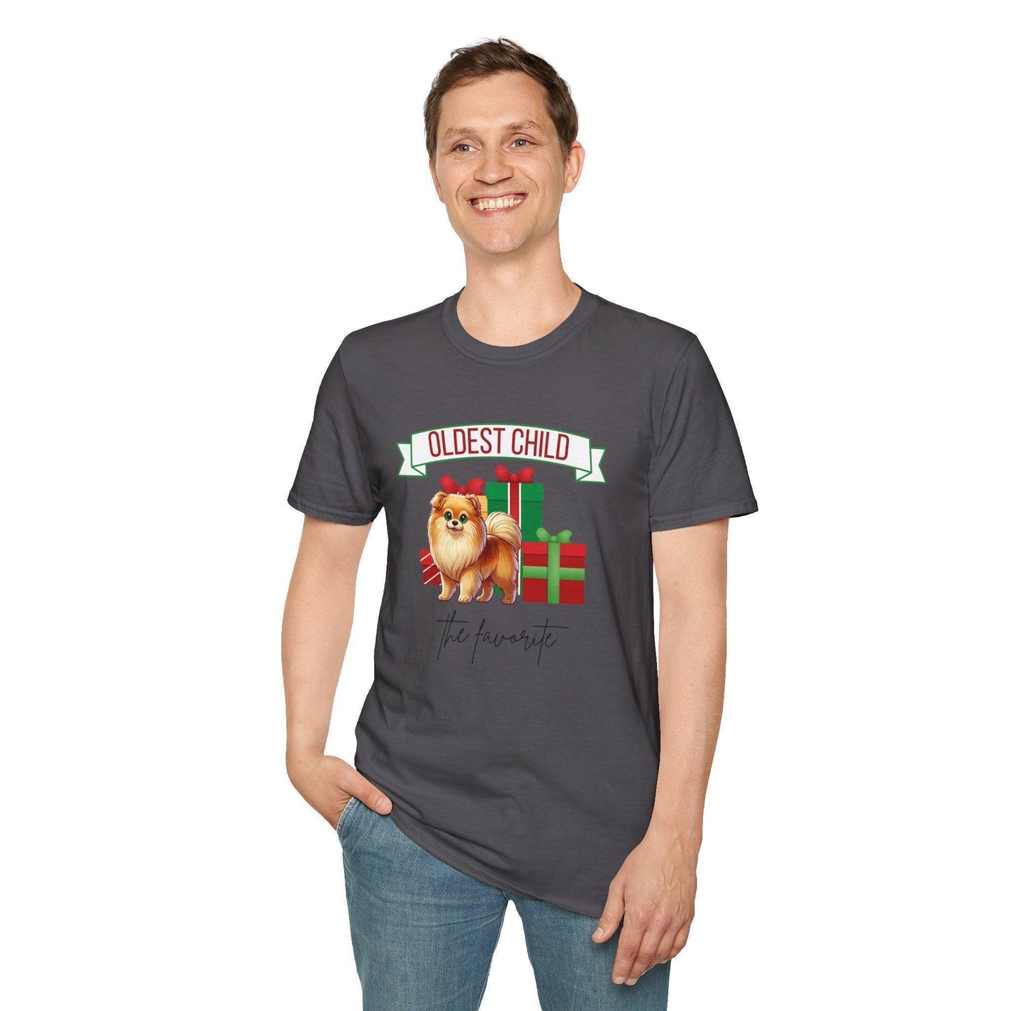 Oldest Child, The Favorite 🎁🐶 Pomeranian - Unisex Tee! 🎁👑 - Whippie's