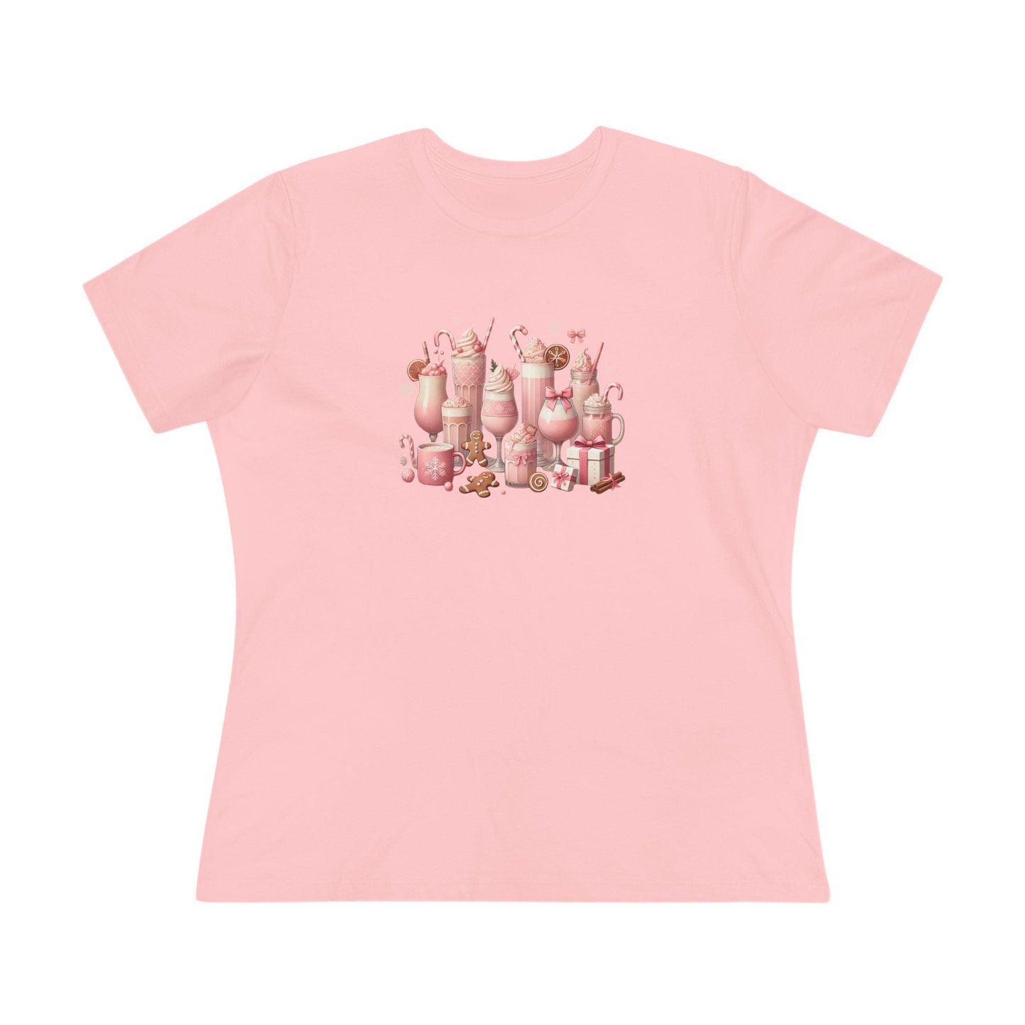💖☕ Pretty in Pink Holiday Coffee ❄️🎀 - Women's Softstyle Tee - Whippie's