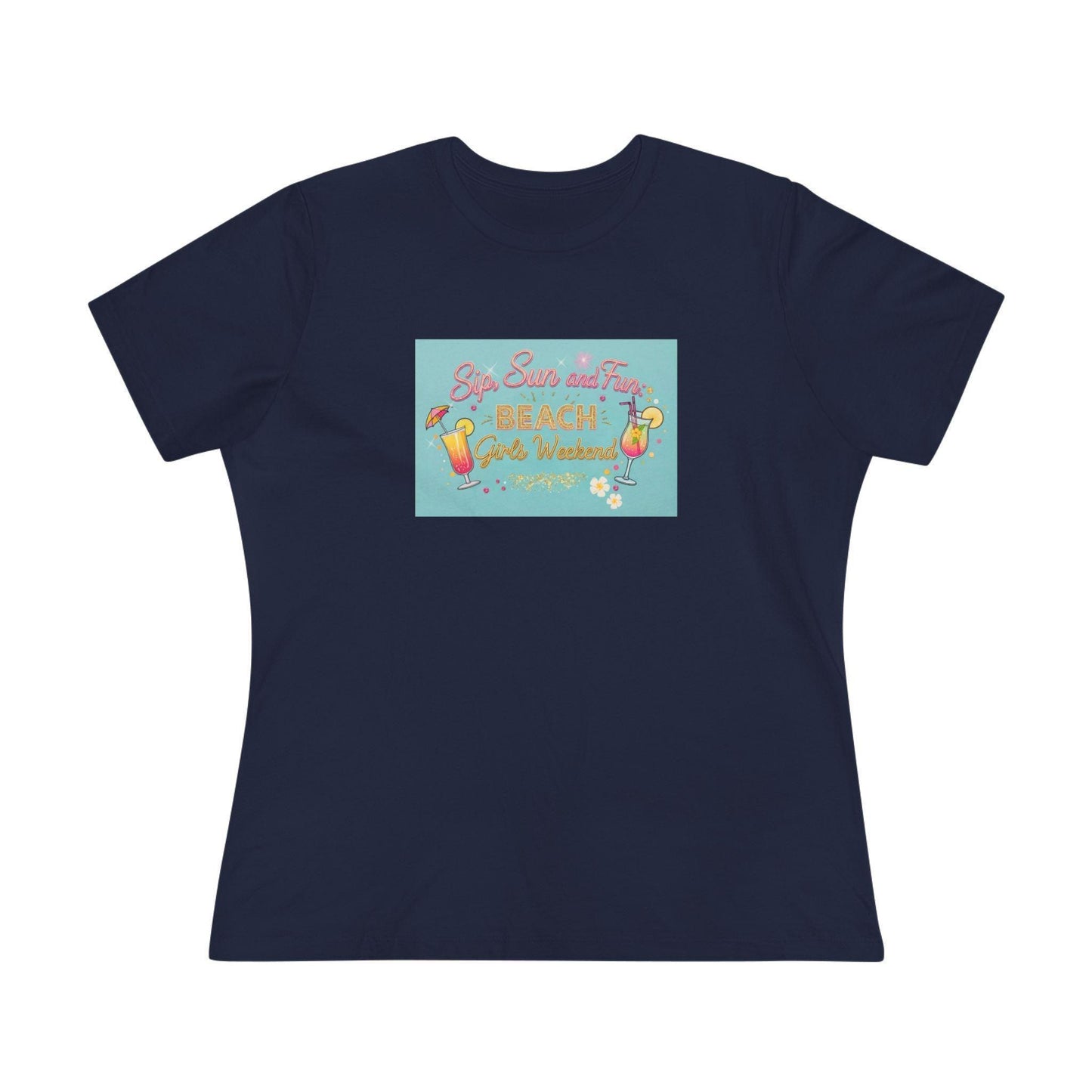Sun, Sips, and Fun Beach Girls' Weekend - Women's Softstyle Tee - Whippie's