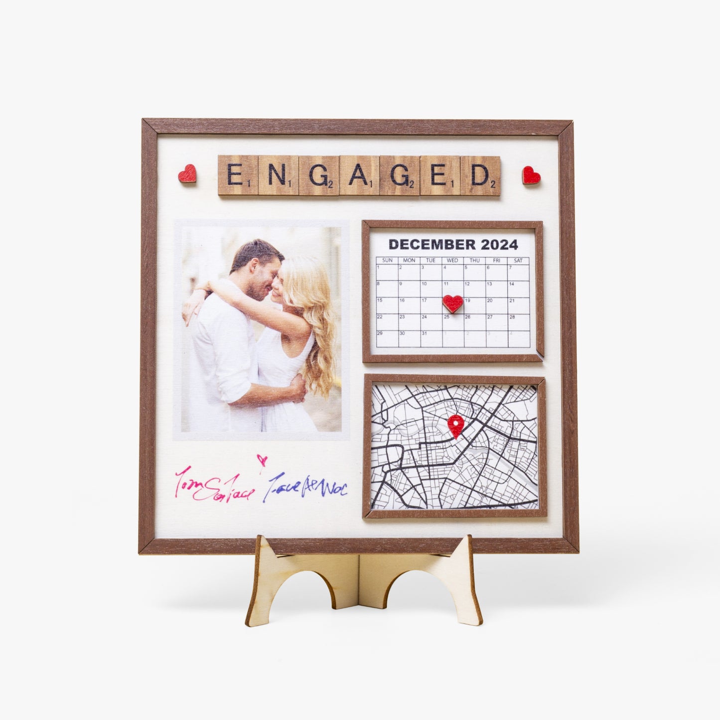1207. Special Event Frame – Engagement, Wedding, Anniversary Gift - Personalizable - Whippie's