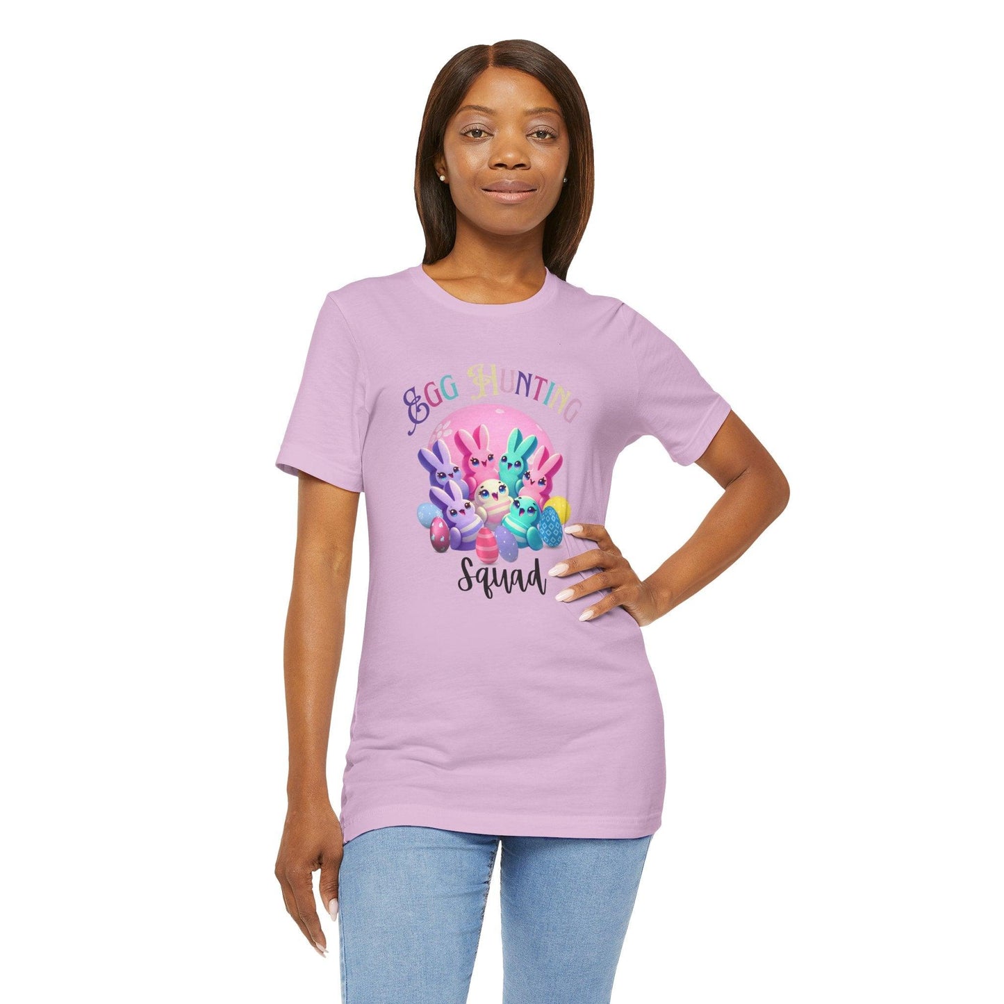 Egg Hunting Squad Unisex Jersey Tee - 🐣🐰 Hop into Easter Fun! 🐰🐣 - Whippie's