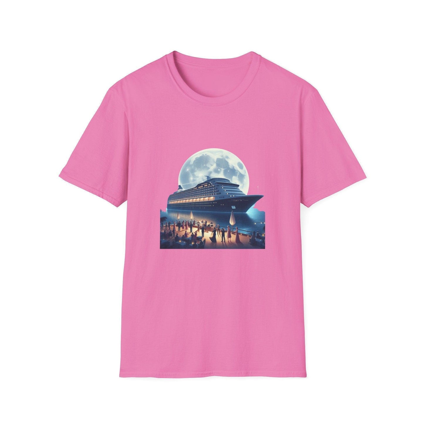 Moonlight Cruise Party 🛳️ Unisex T-Shirt - Dance the Night Away! 🌕 - Whippie's