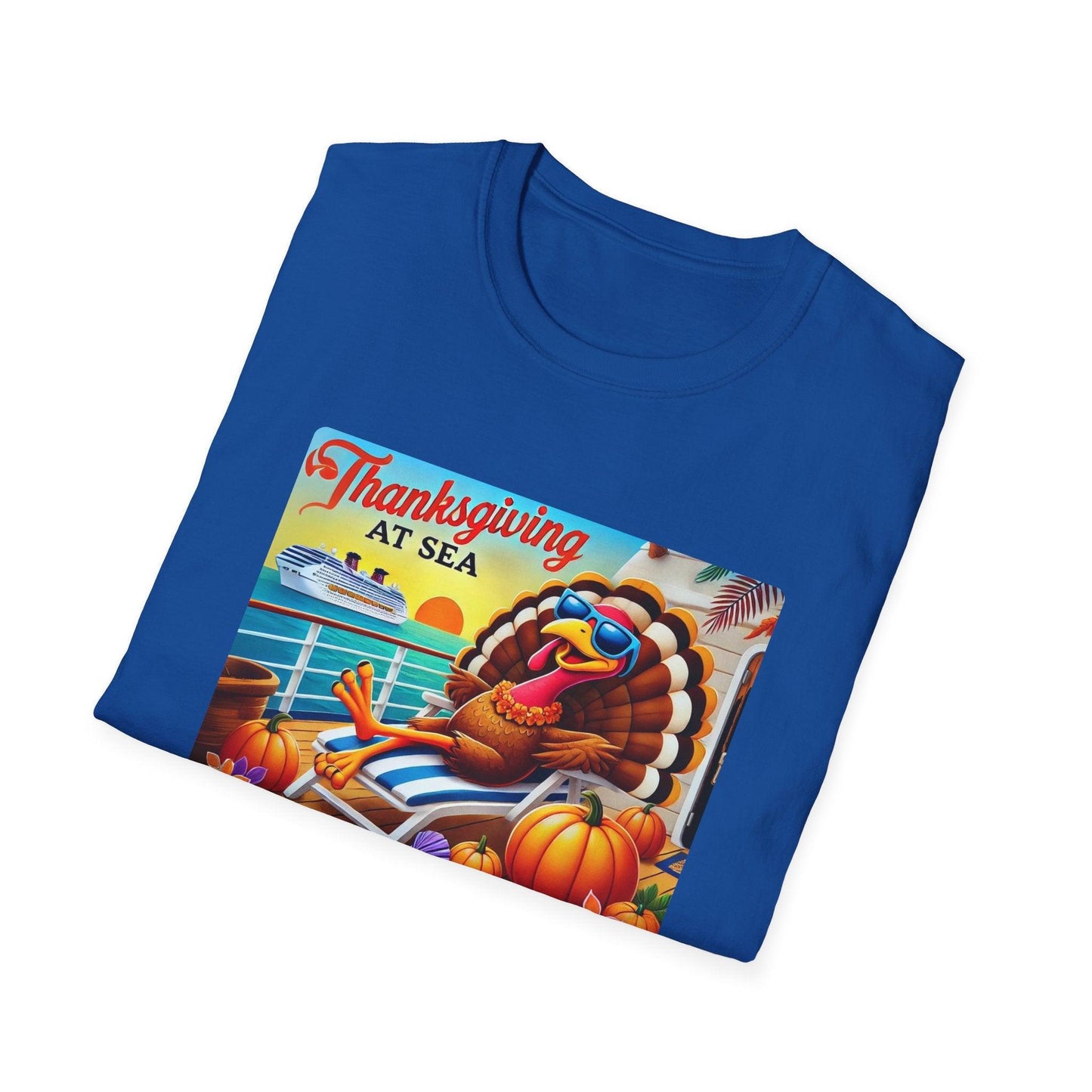 Turkey on Vacation - Gobble 'til You Wobble on the Open Seas! š¦š¢ Unisex T-Shirt š - Whippie's