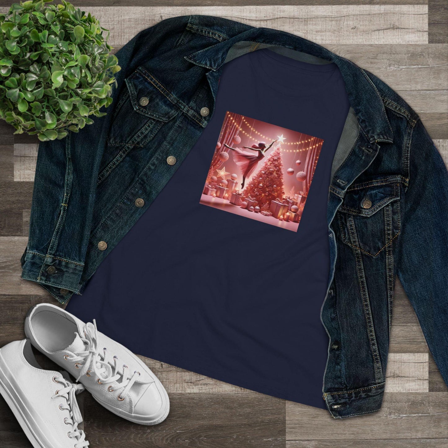 Pink Leap into the Holidays - Women's Softstyle Tee - Whippie's