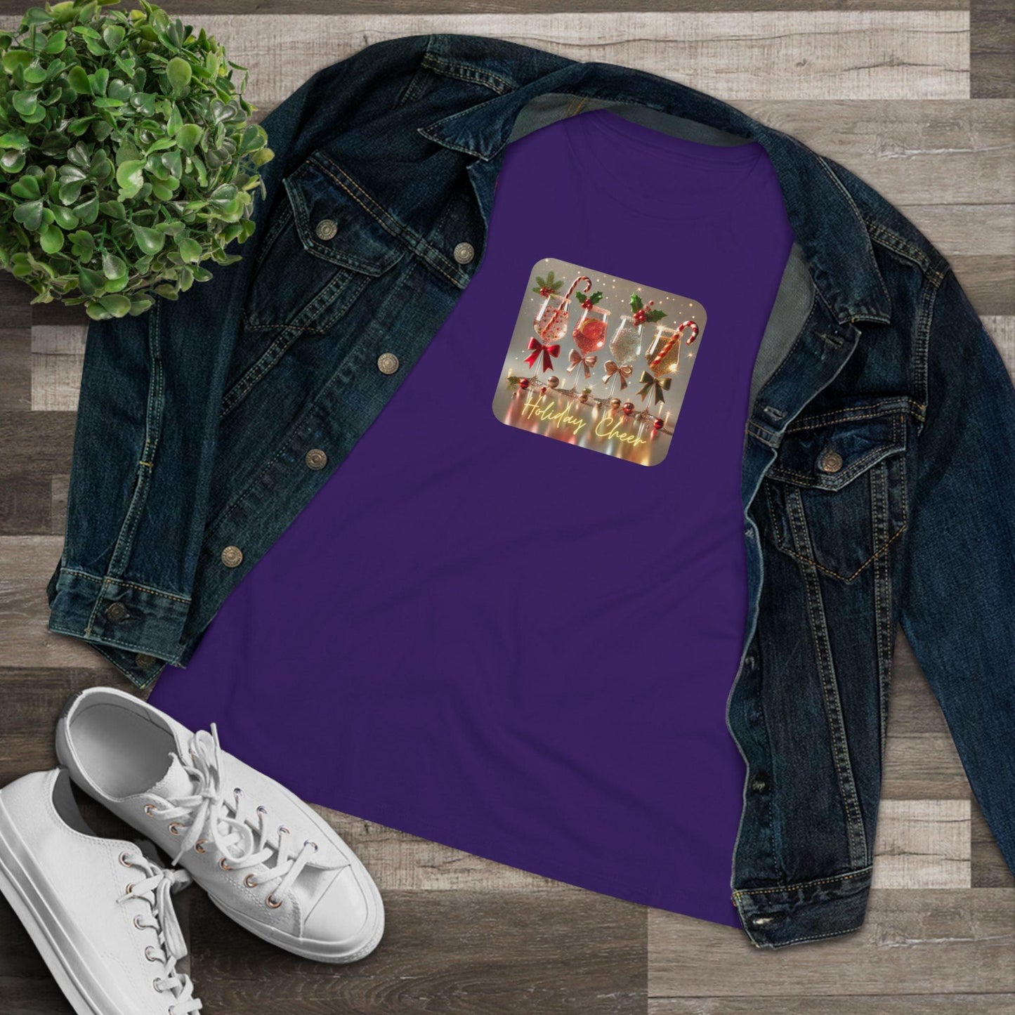 Holiday Cheer - Sip, Smile, Repeat 🥂🎄 - Women's Softstyle Tee - Whippie's