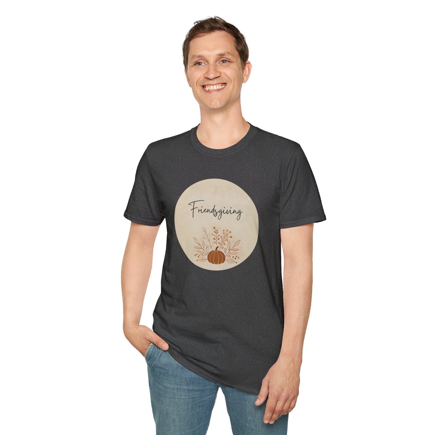 Friendsgiving Vibes - Gather & Give Thanks! 🍂🍁 - Unisex T-Shirt - Whippie's