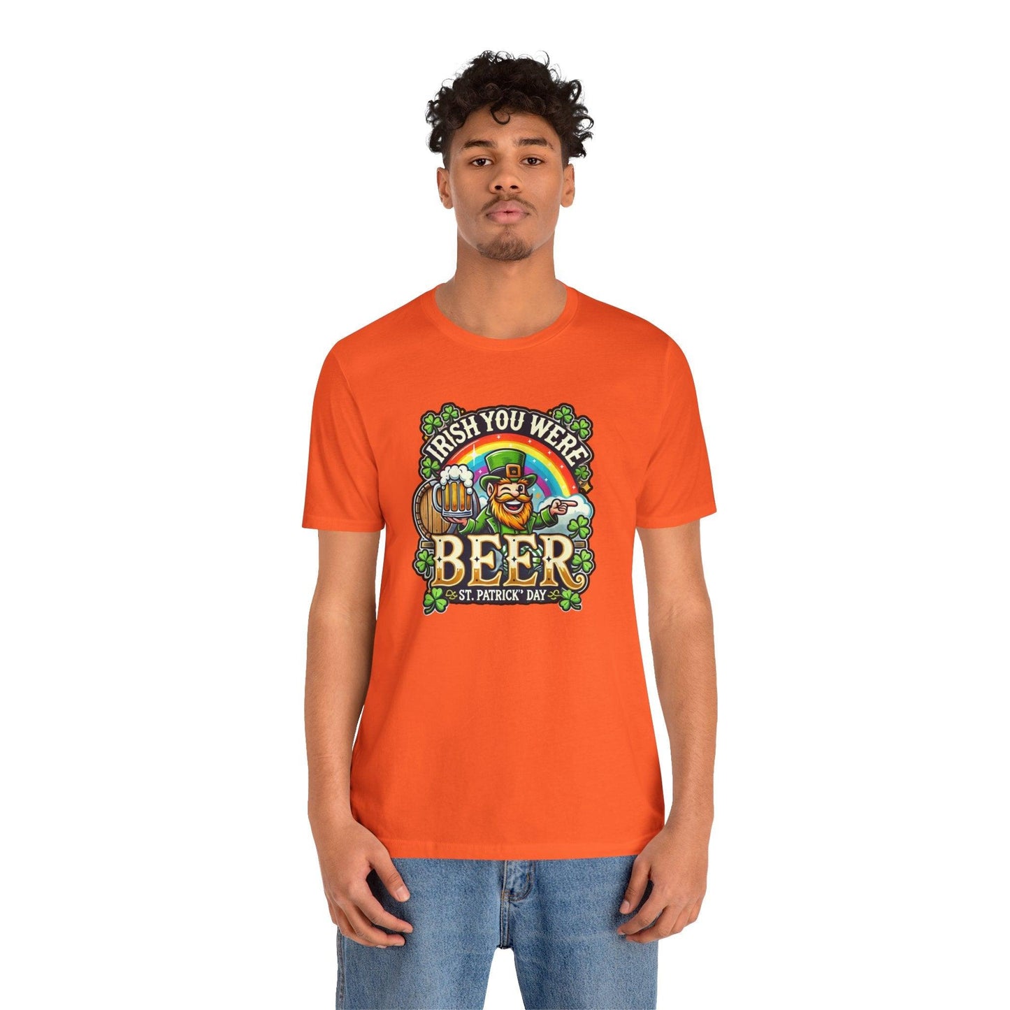 Irish You Were Beer T-Shirt - Cheers to St. Patrick's Day! 🍻🍀 - Whippie's