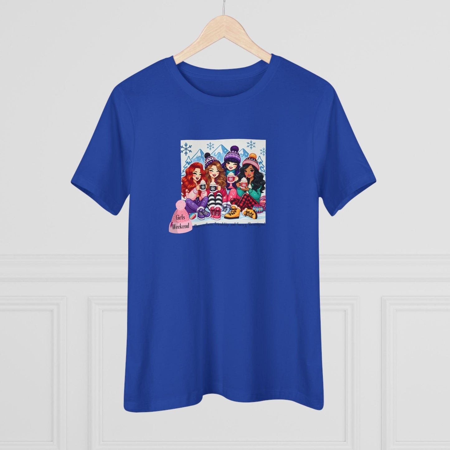 Girls Weekend Cheers to Cocoa, Friendship, and Snowy Shenanigans! - Women's Softstyle Tee - Whippie's
