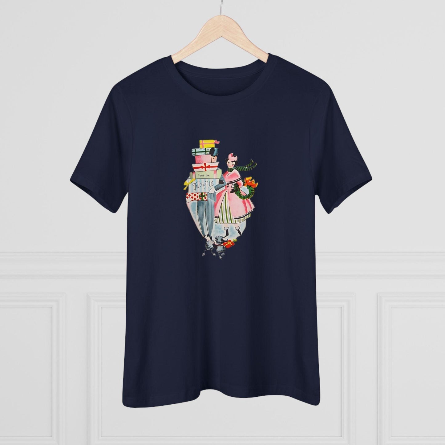 🎁 From the Two of Us! 🎄 Women's Tee ✨ Spread vintage holiday cheer! - Whippie's