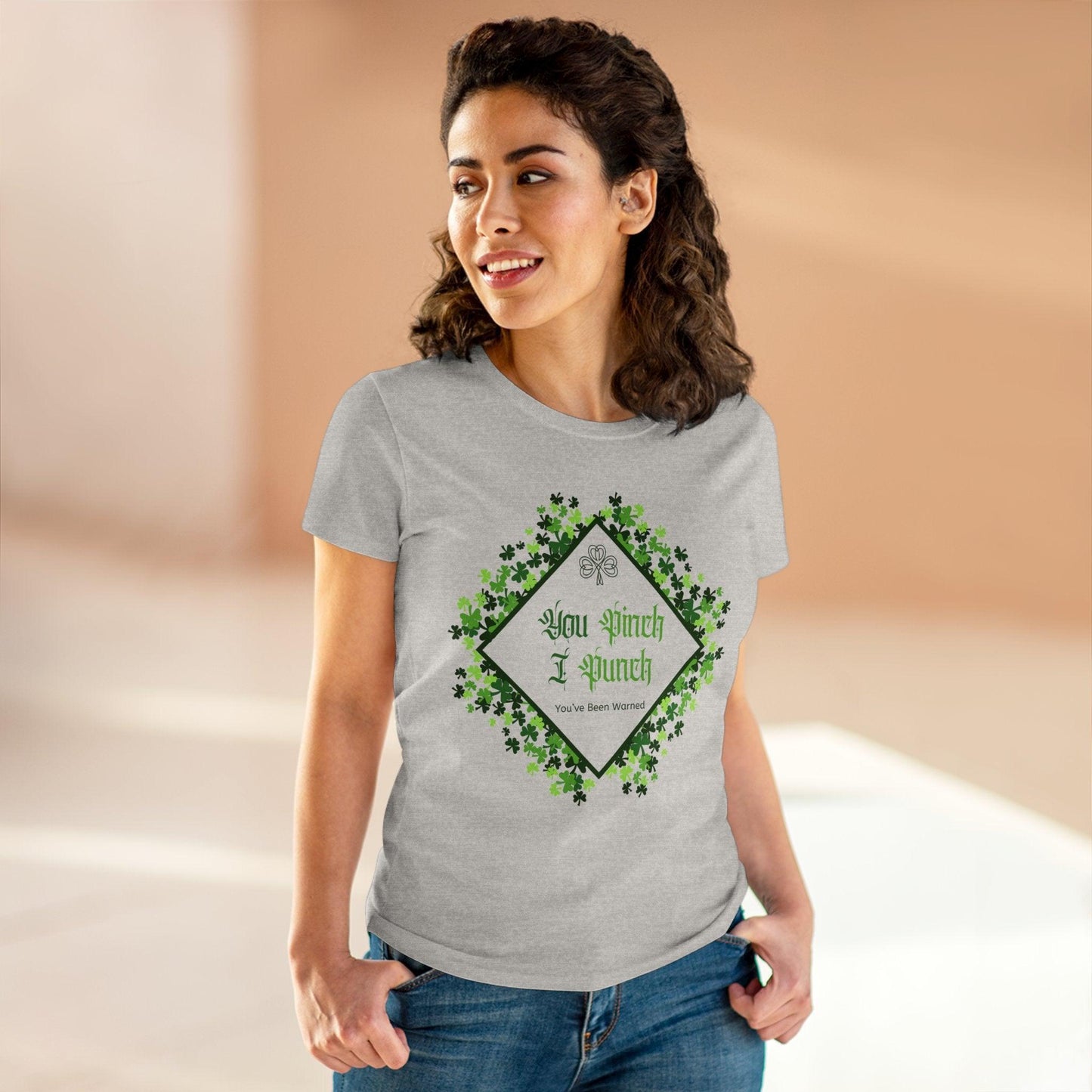 ๐ You Pinch I Punch ๐ Women's Tee โ๏ธ A touch of Irish luck! - Whippie's