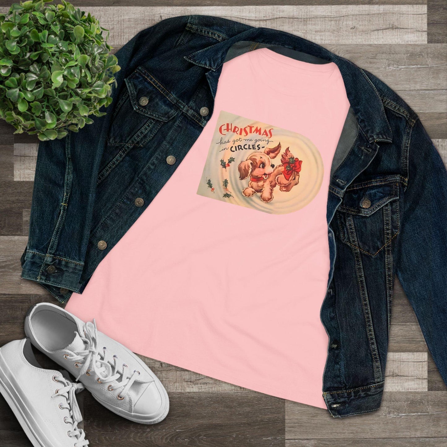 Christmas Has Me Going in Circles - Women's Softstyle Tee - Whippie's