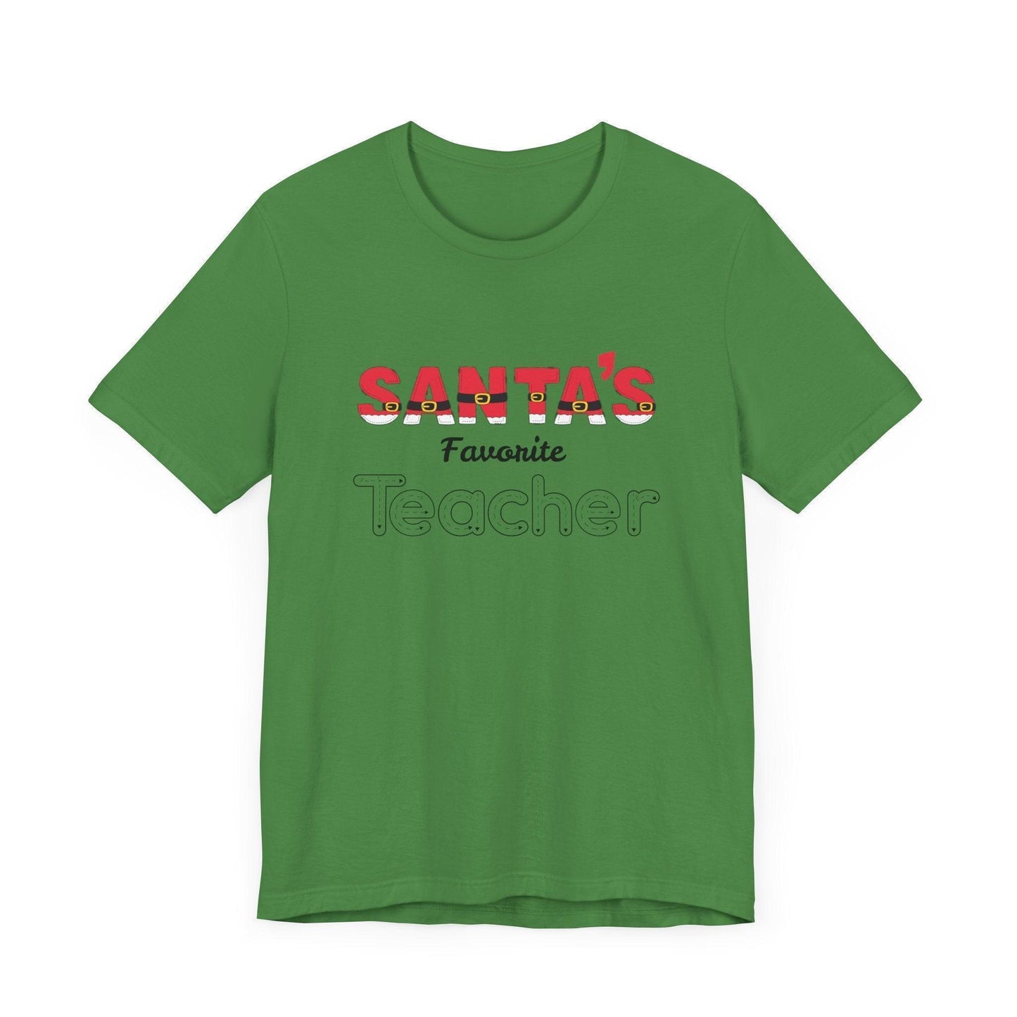 🎅 Santa's Favorite Teacher 🍎 Unisex Jersey Tee ✨ - Whippie's