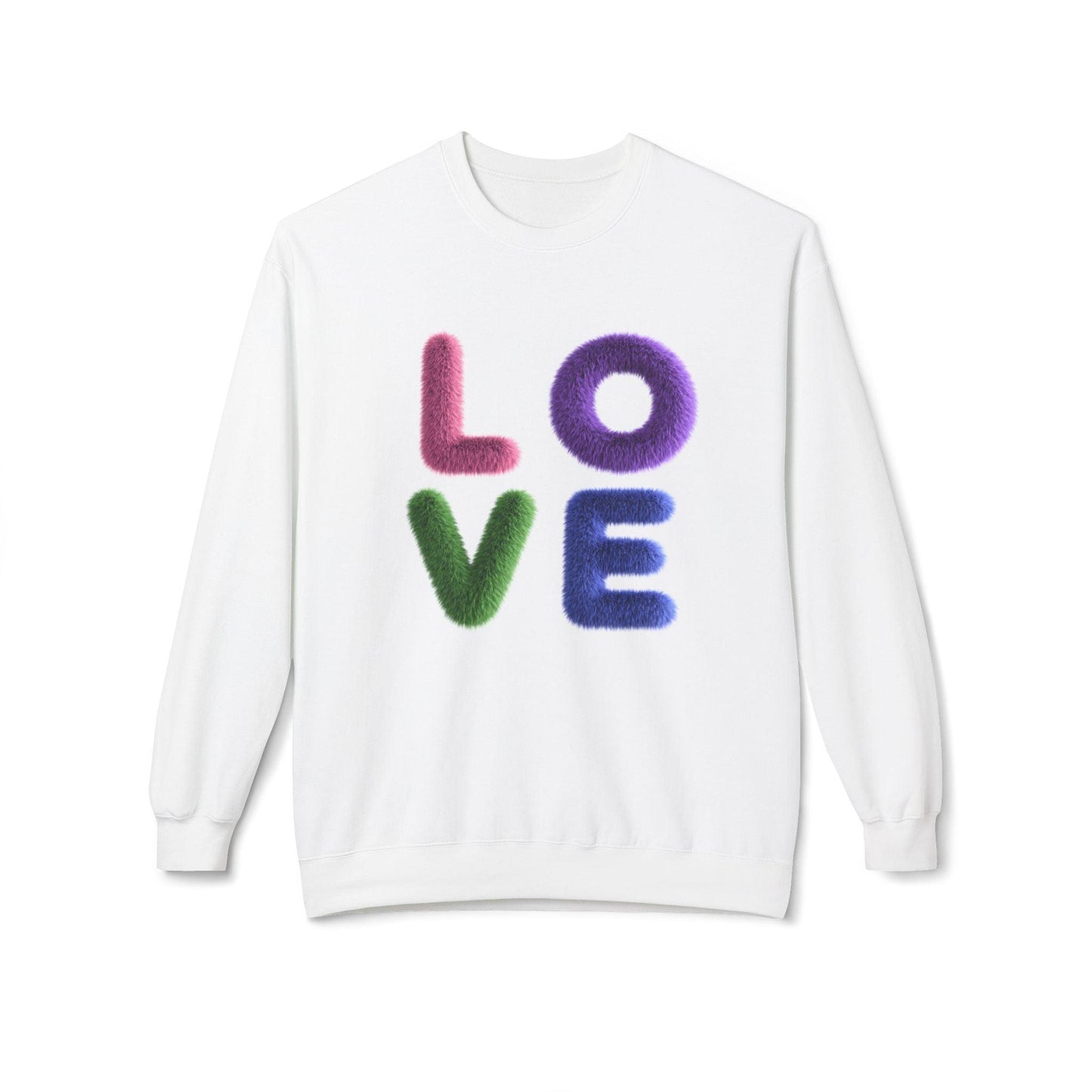 Fuzzy Love - Unisex Fleece Sweatshirt - Spread the Love ❤️ - Whippie's