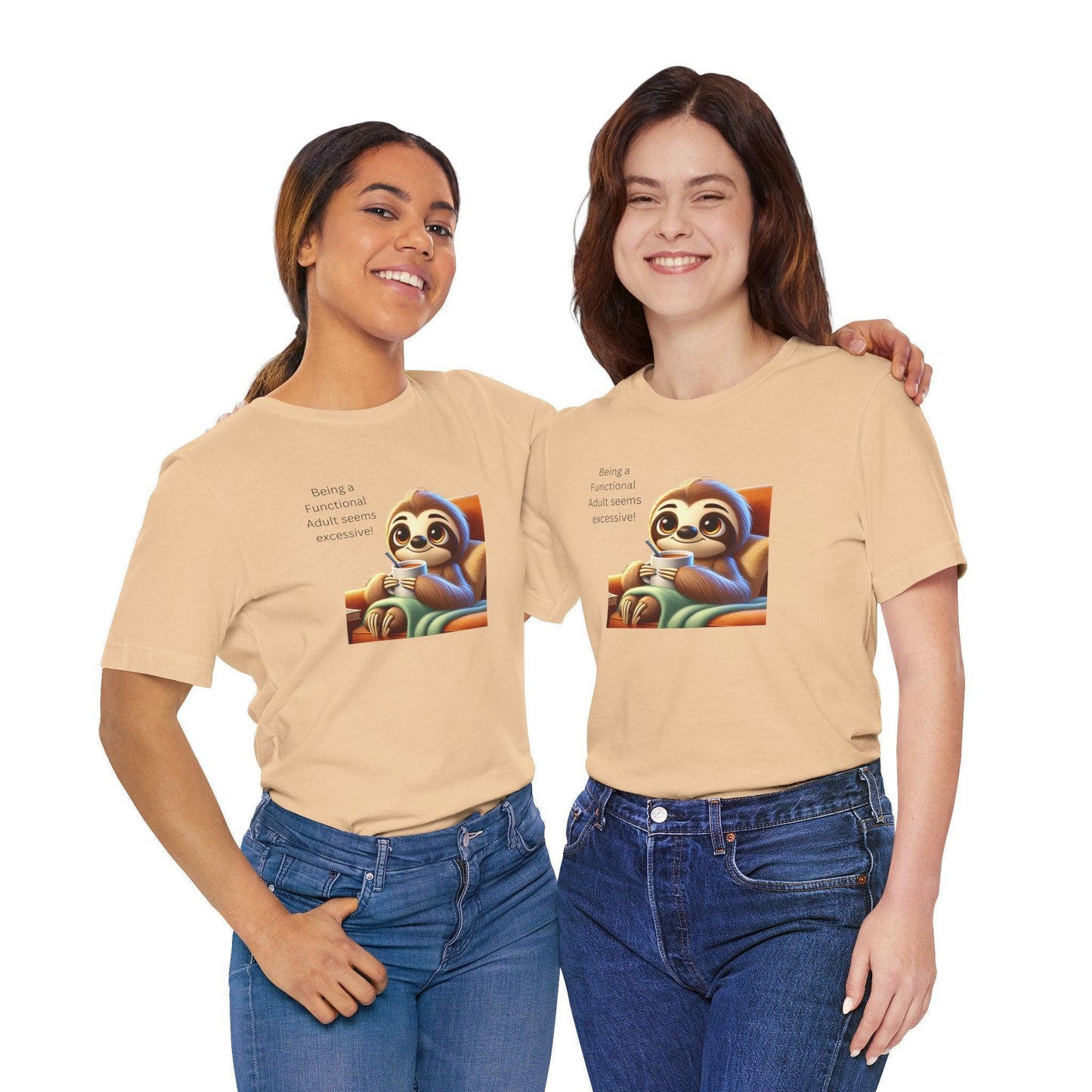 🦥 Functional Adult? Excessive! ☕ Unisex Jersey Tee ✨ - Whippie's