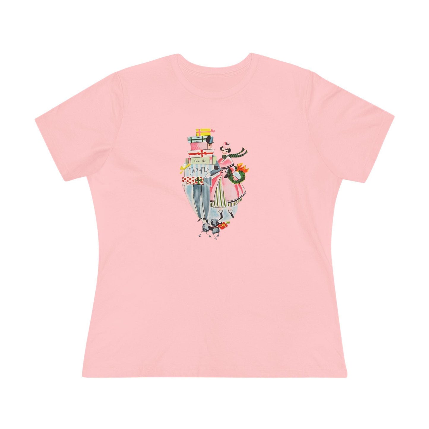 🎁 From the Two of Us! 🎄 Women's Tee ✨ Spread vintage holiday cheer! - Whippie's
