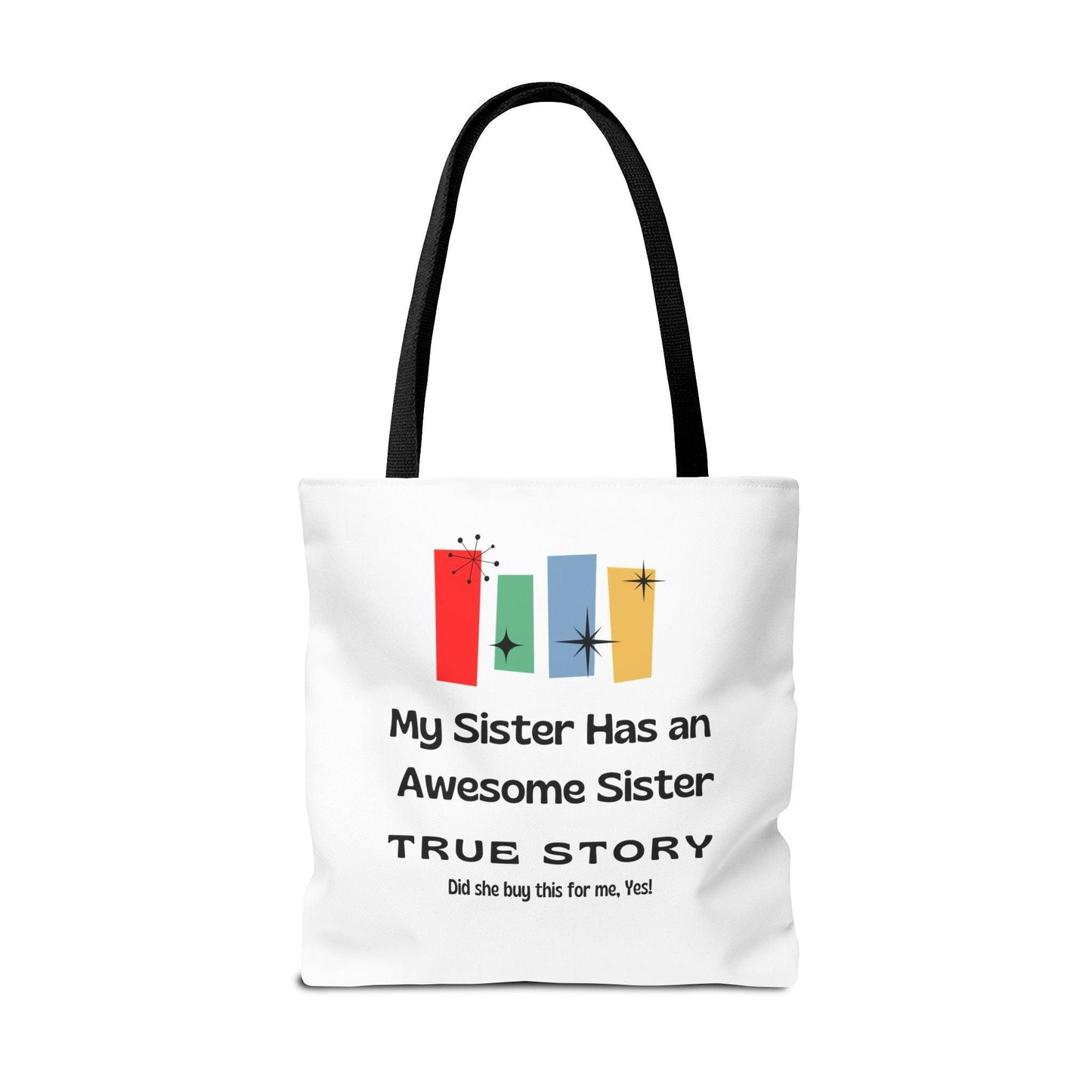 "Awesome Sister" Tote Bag - A Sisterly Tribute 👭🍷 - Whippie's