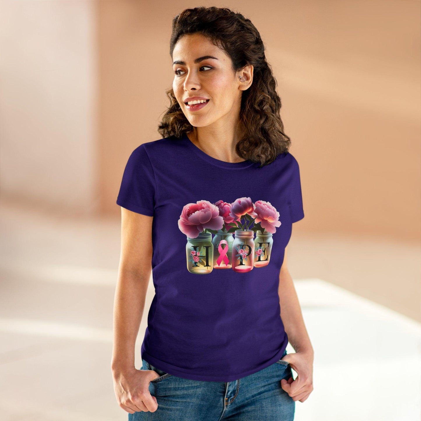 🌸 HOPE 🎀 Women's Tee 💖 A symbol of strength and resilience. - Whippie's