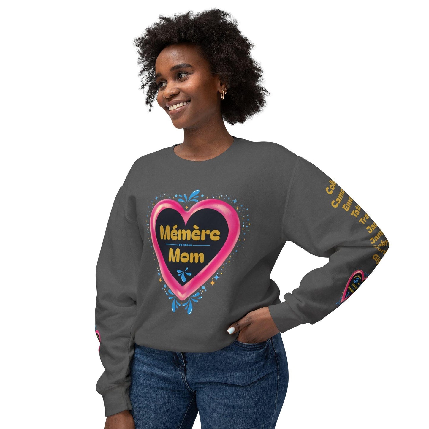 Grandma's Grandkids Crewneck Sweatshirt ✨ A grandma's love knows no bounds! Personalizable - Whippie's