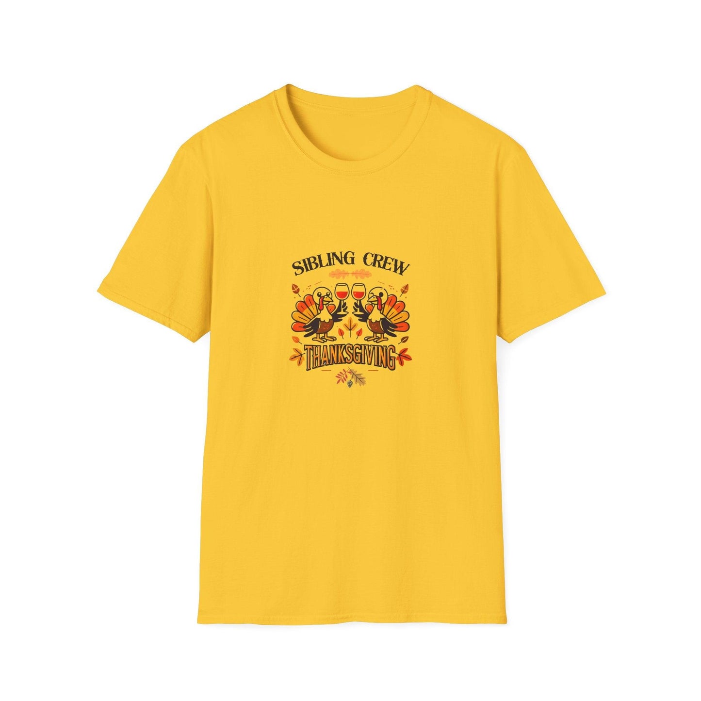 Thanksgiving Sibling Crew - Wine Unisex T-Shirt - Whippie's