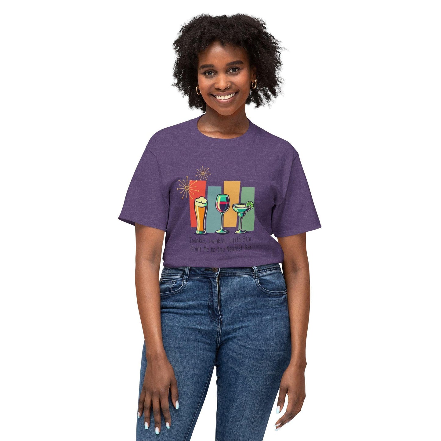 Twinkle, Twinkle, Little Star, Point Me to the Nearest Bar Unisex HD Cotton⢠T-shirt - Whippie's