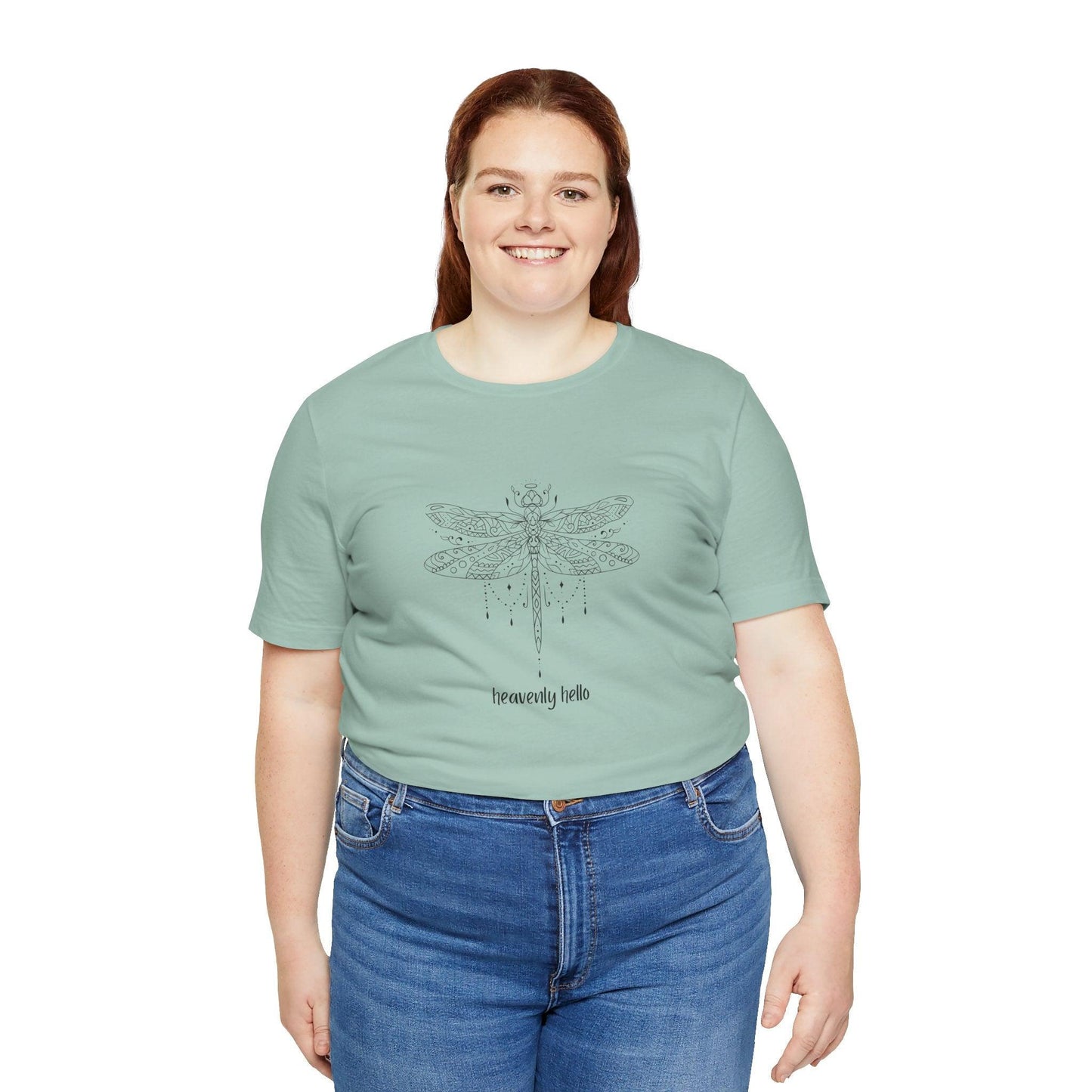 Heavenly Hello Unisex Jersey Tee - 🕊️ Carry a Piece of Heaven Close to Your Heart 🕊️ - Whippie's