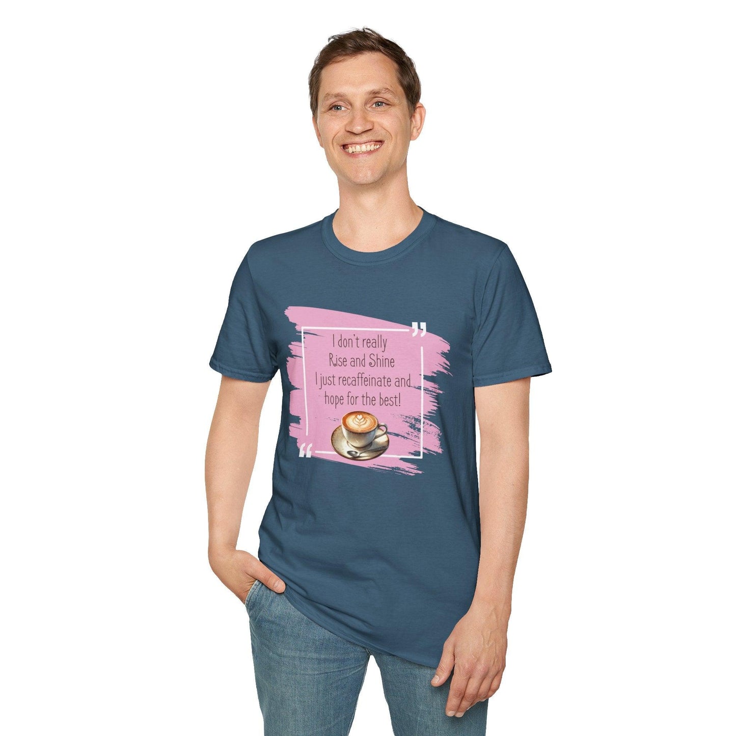 Recaffeinate & Hope Unisex Tee - But First, Coffee! ☕️💖 - Whippie's