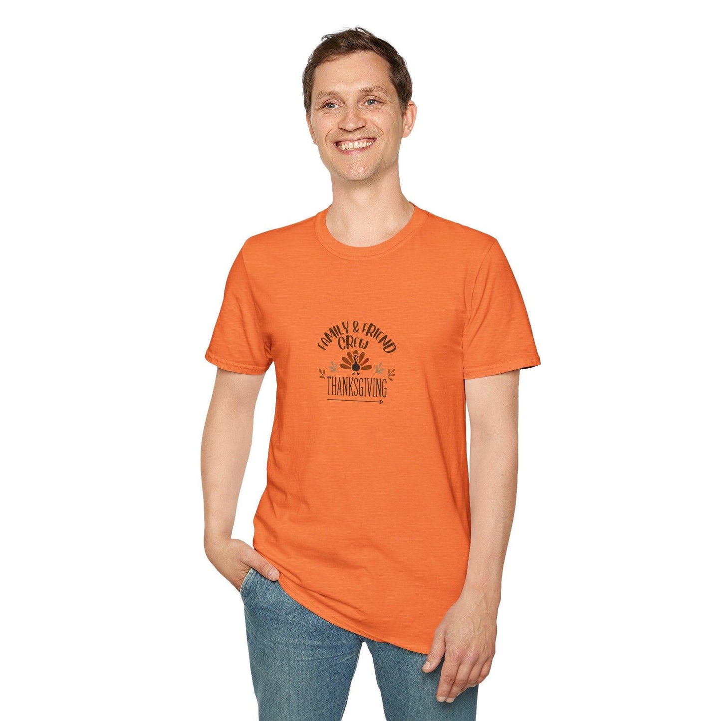 Thanksgiving Family & Friends Crew - Gobble 'Til You Wobble with Your Favorite Crew! 🦃🍁 Unisex T-Shirt - Whippie's
