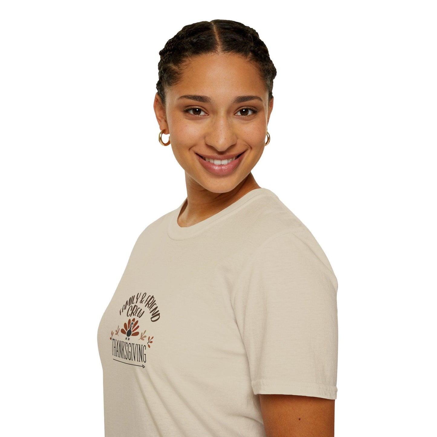 Thanksgiving Family & Friends Crew - Gobble 'Til You Wobble with Your Favorite Crew! 🦃🍁 Unisex T-Shirt - Whippie's