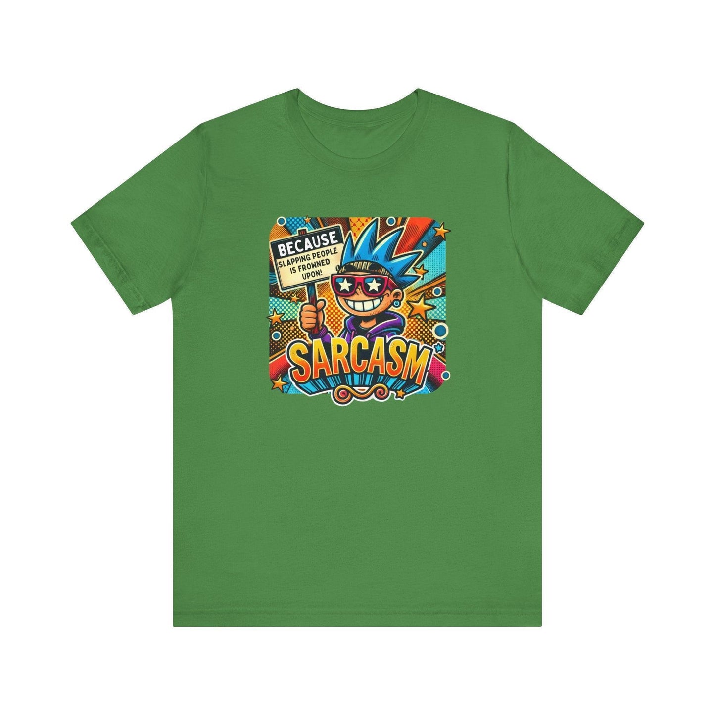 🎭 Sarcasm: It's Better Than Slapping 😉 Unisex Jersey Tee ✨ - Whippie's